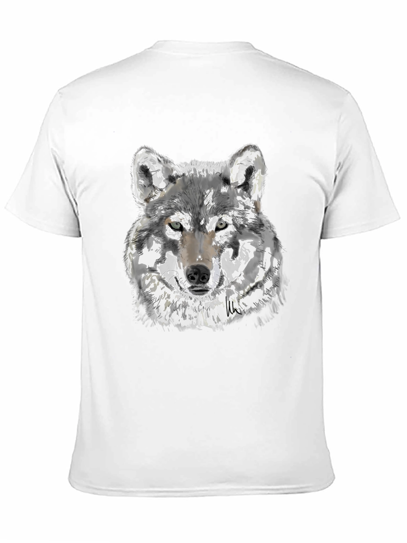 Wolf Graphic Tee - Mens Black T-Shirt
