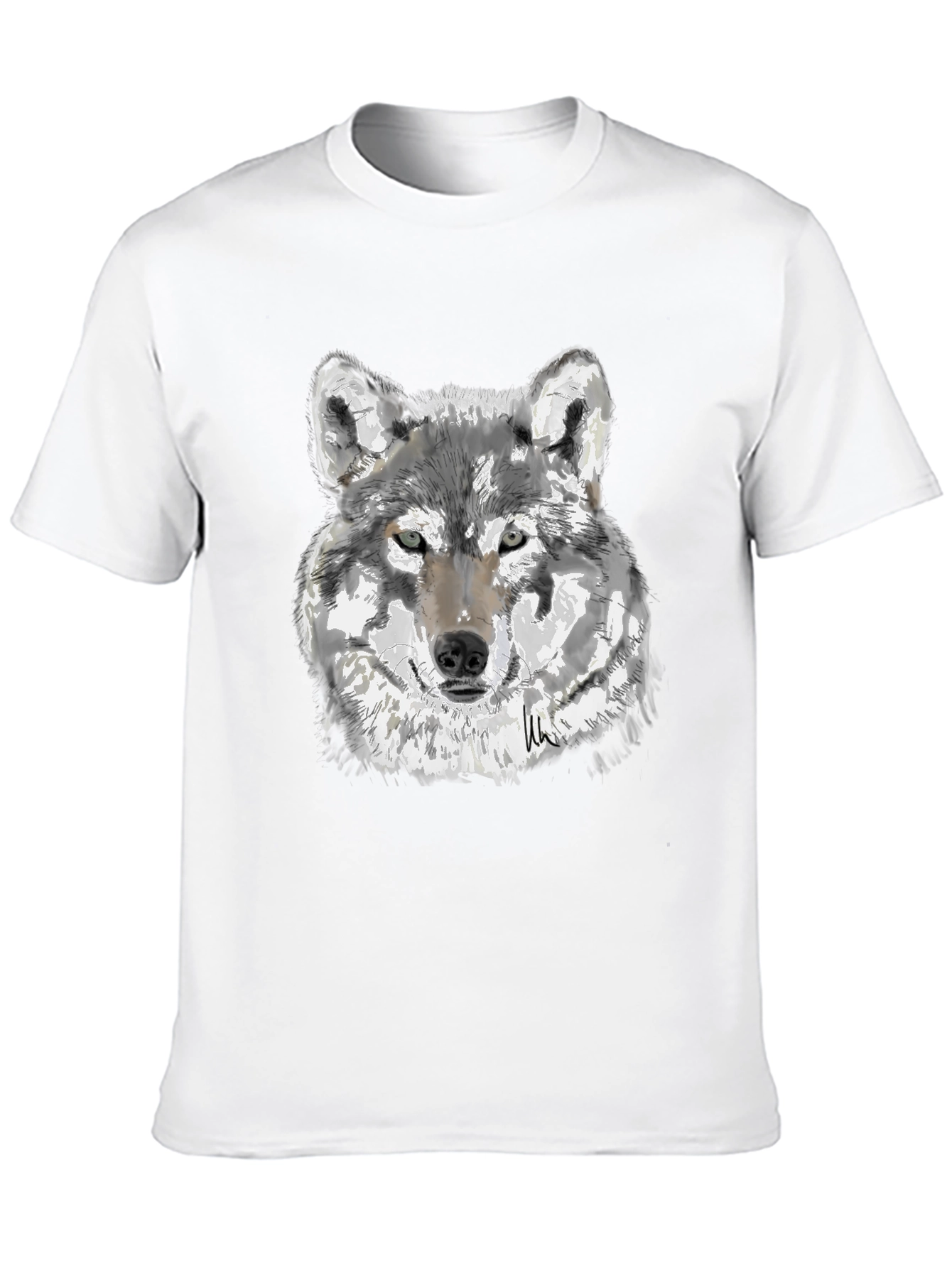 Wolf Graphic Tee - Mens Black T-Shirt