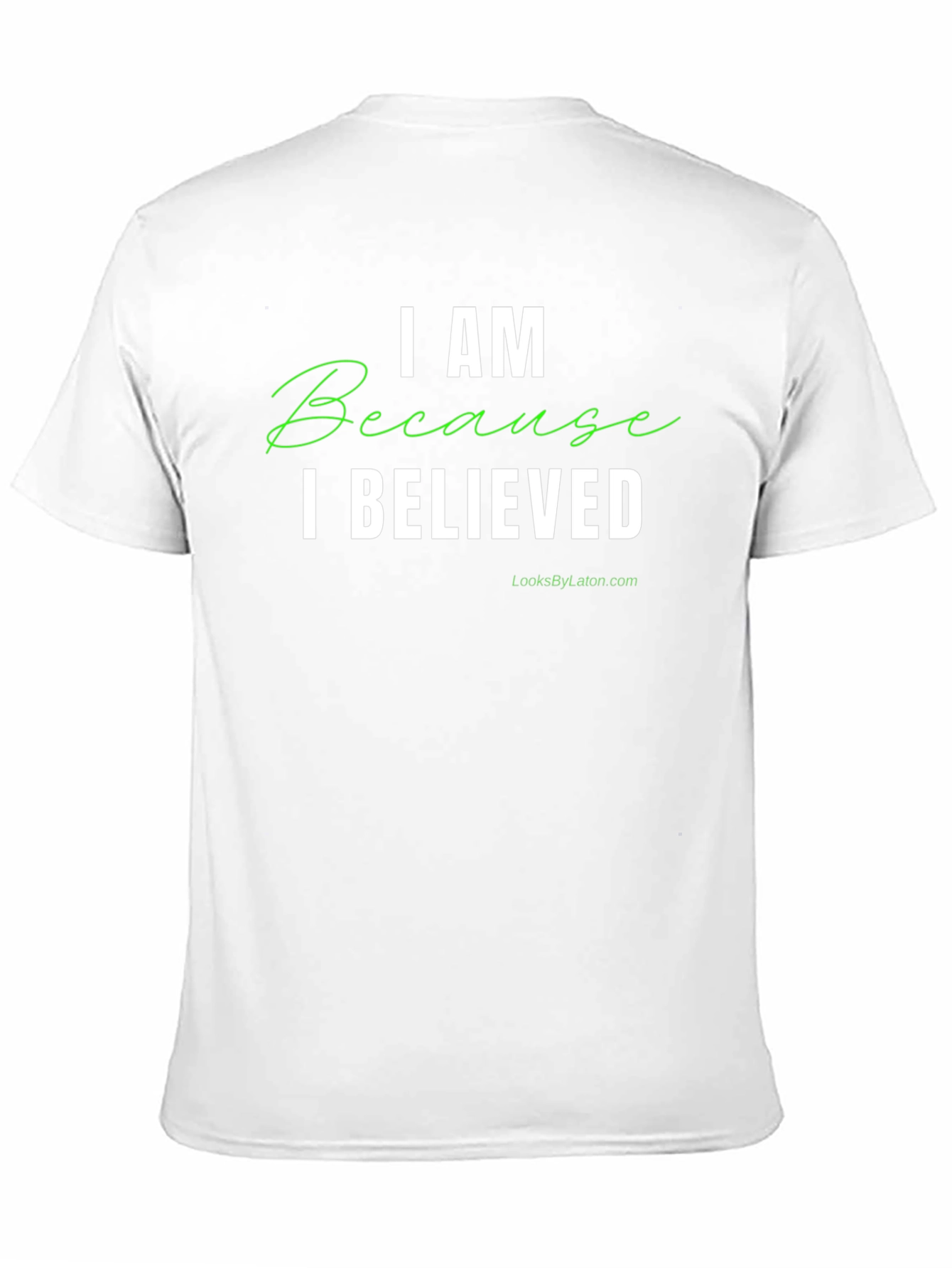 I AM Because I Believed Black Graphic Tee