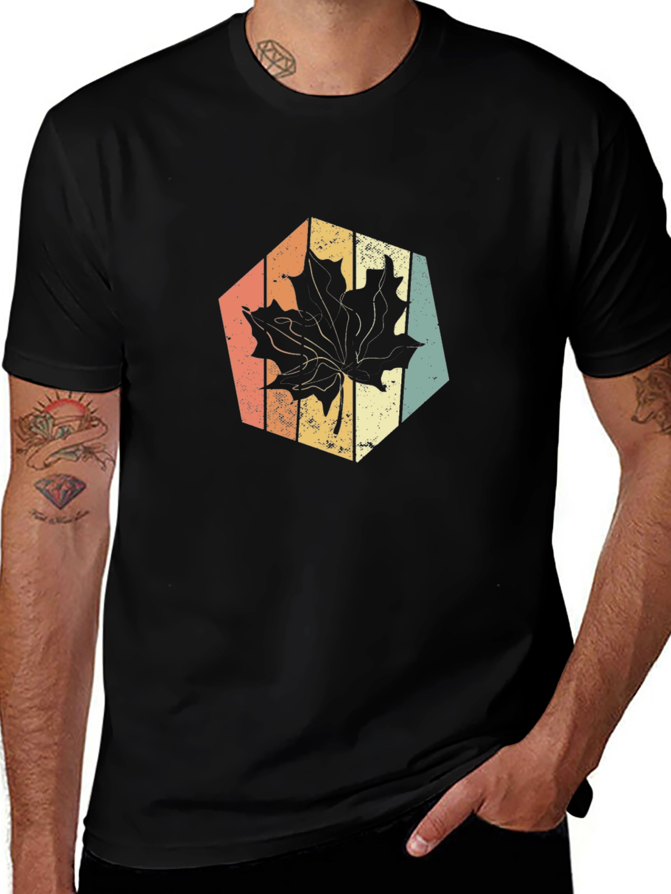 Retro Maple Leaf Graphic Tee