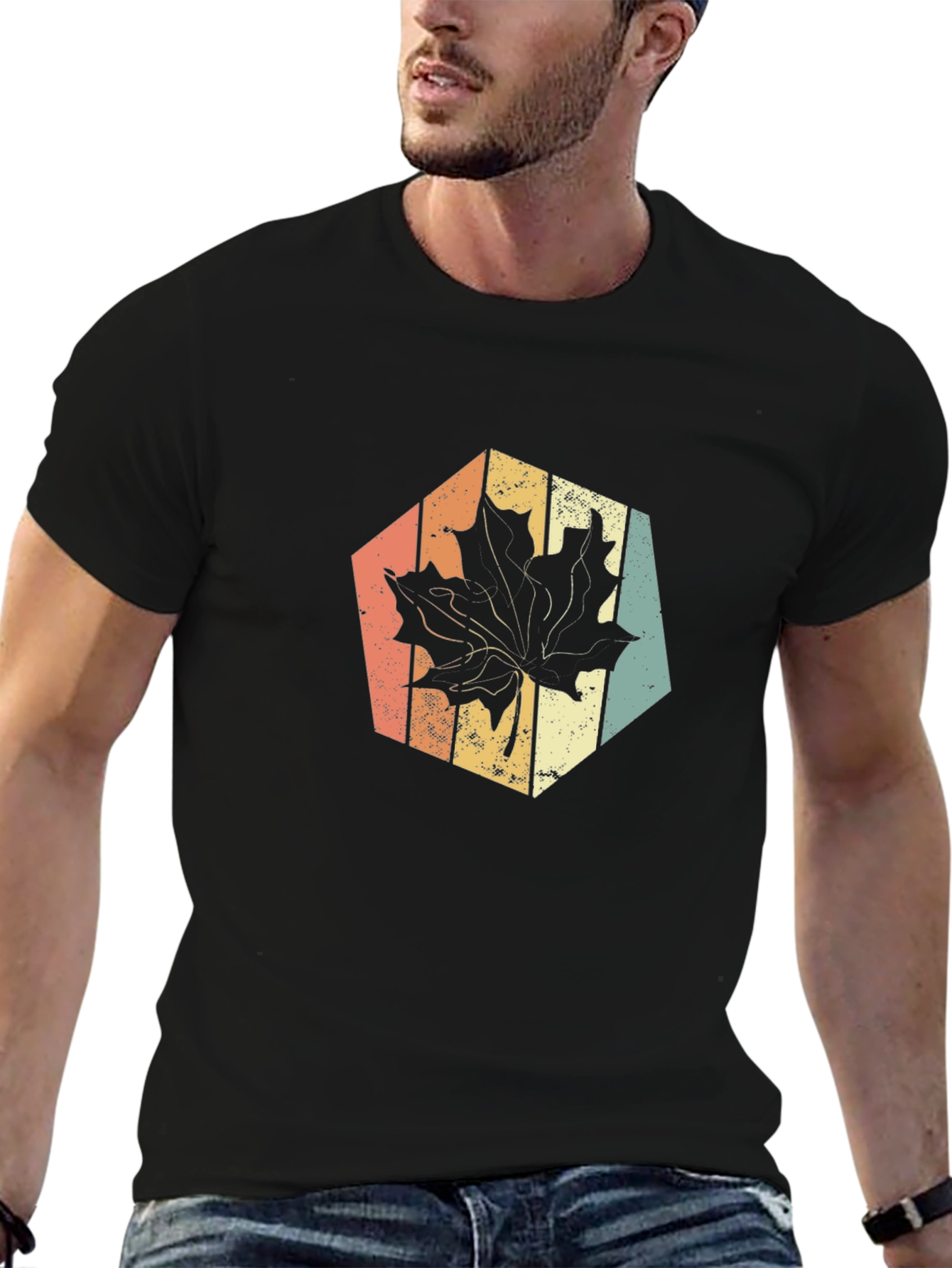 Retro Maple Leaf Graphic Tee