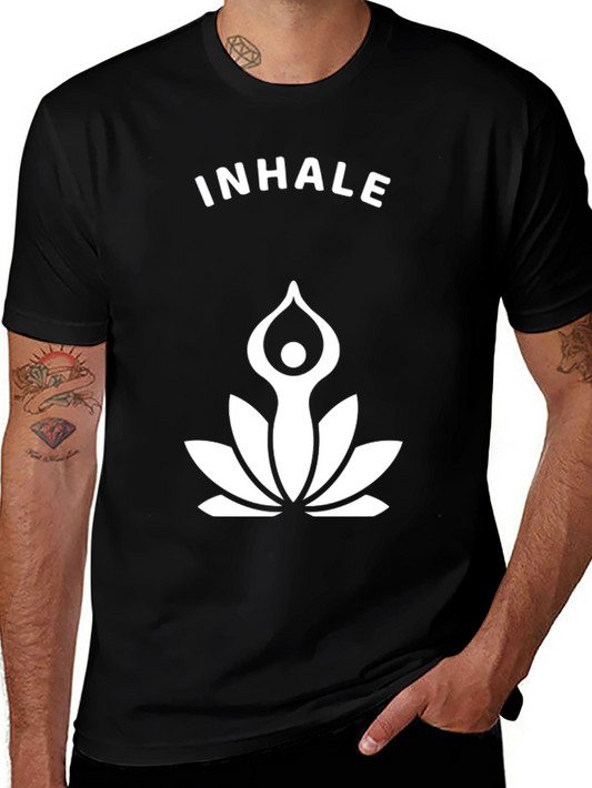Inhale Yoga Lotus T-Shirt - Relax & Breathe