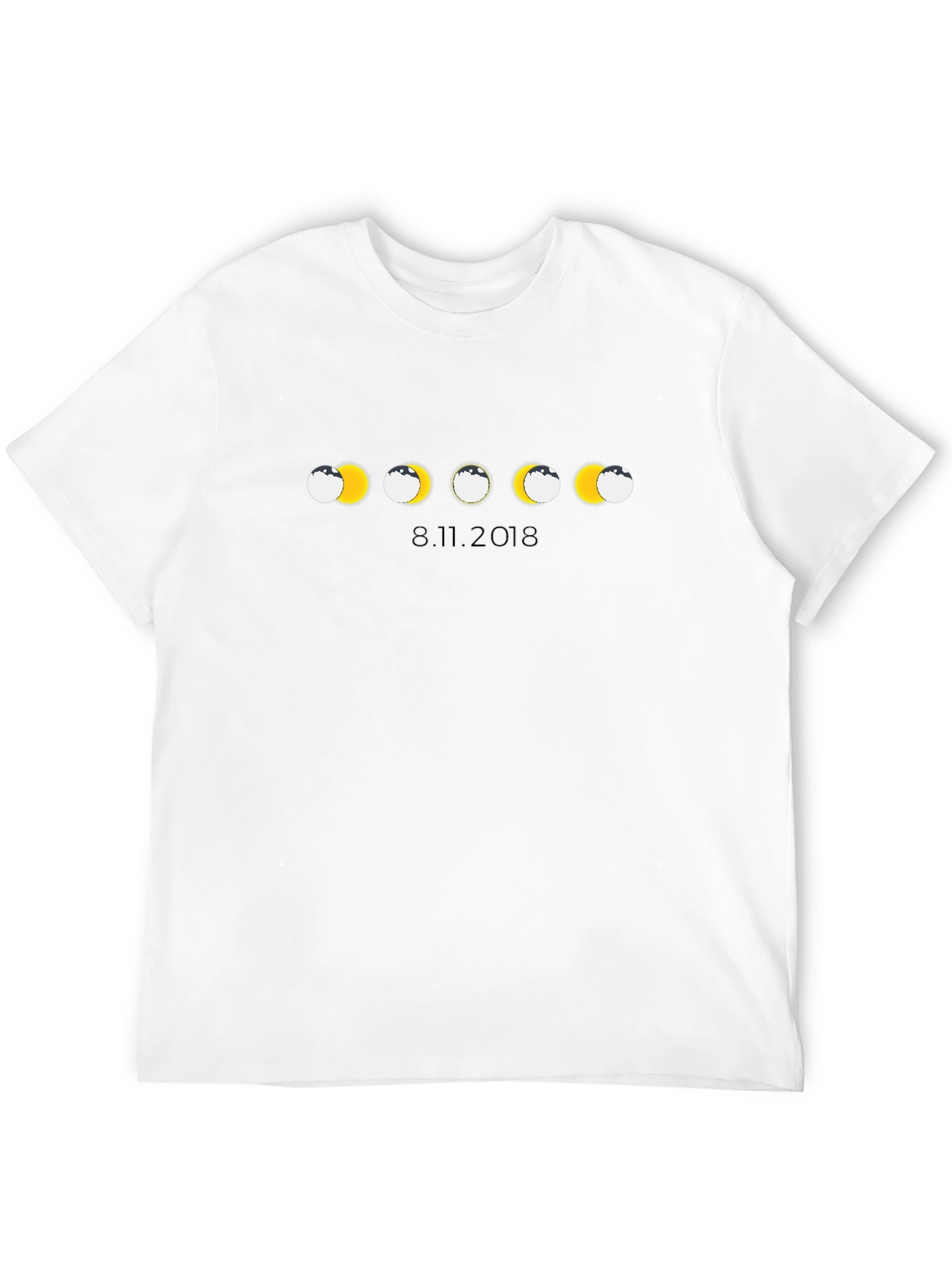 Solar Eclipse Graphic Black T-Shirt - 8.11.2018