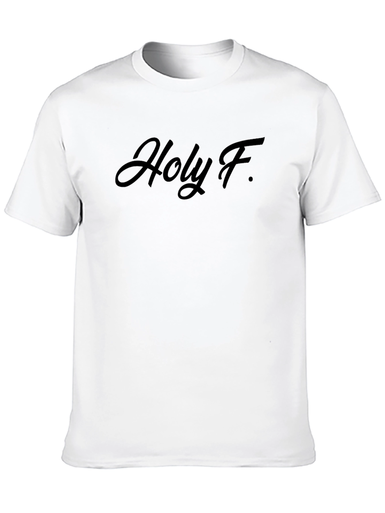 Holy F. Black Graphic Tee Shirt - Casual Style