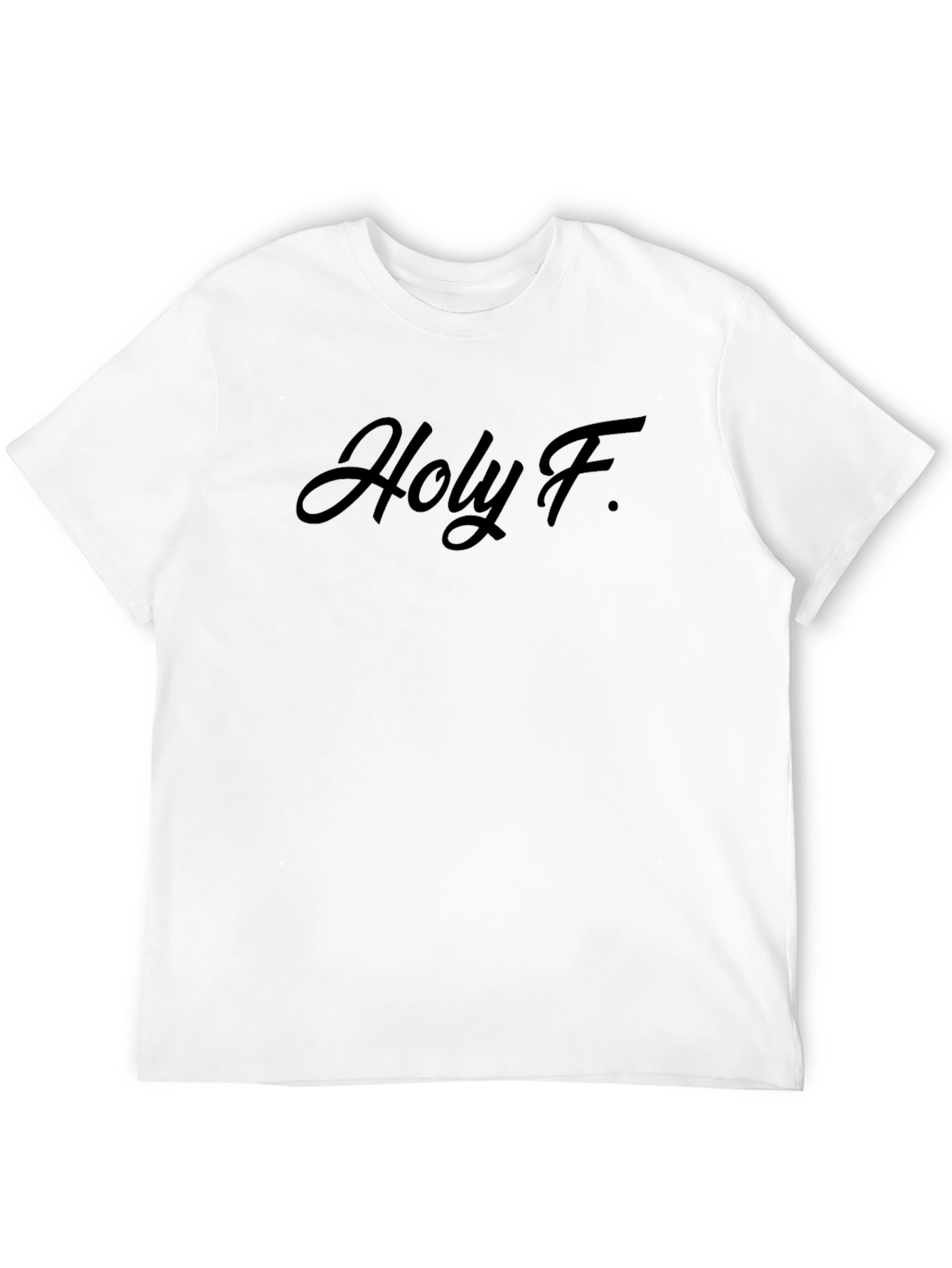 Holy F. Black Graphic Tee Shirt - Casual Style
