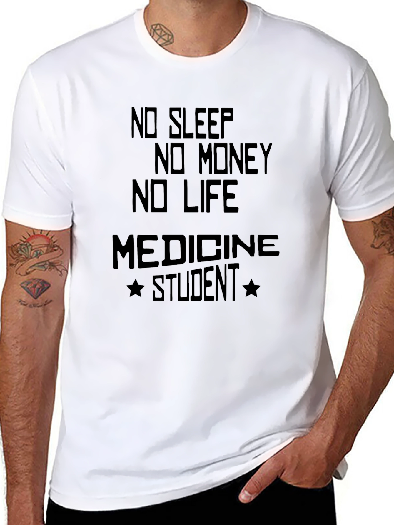 No Sleep Medicine Student Funny Graphic T-Shirt