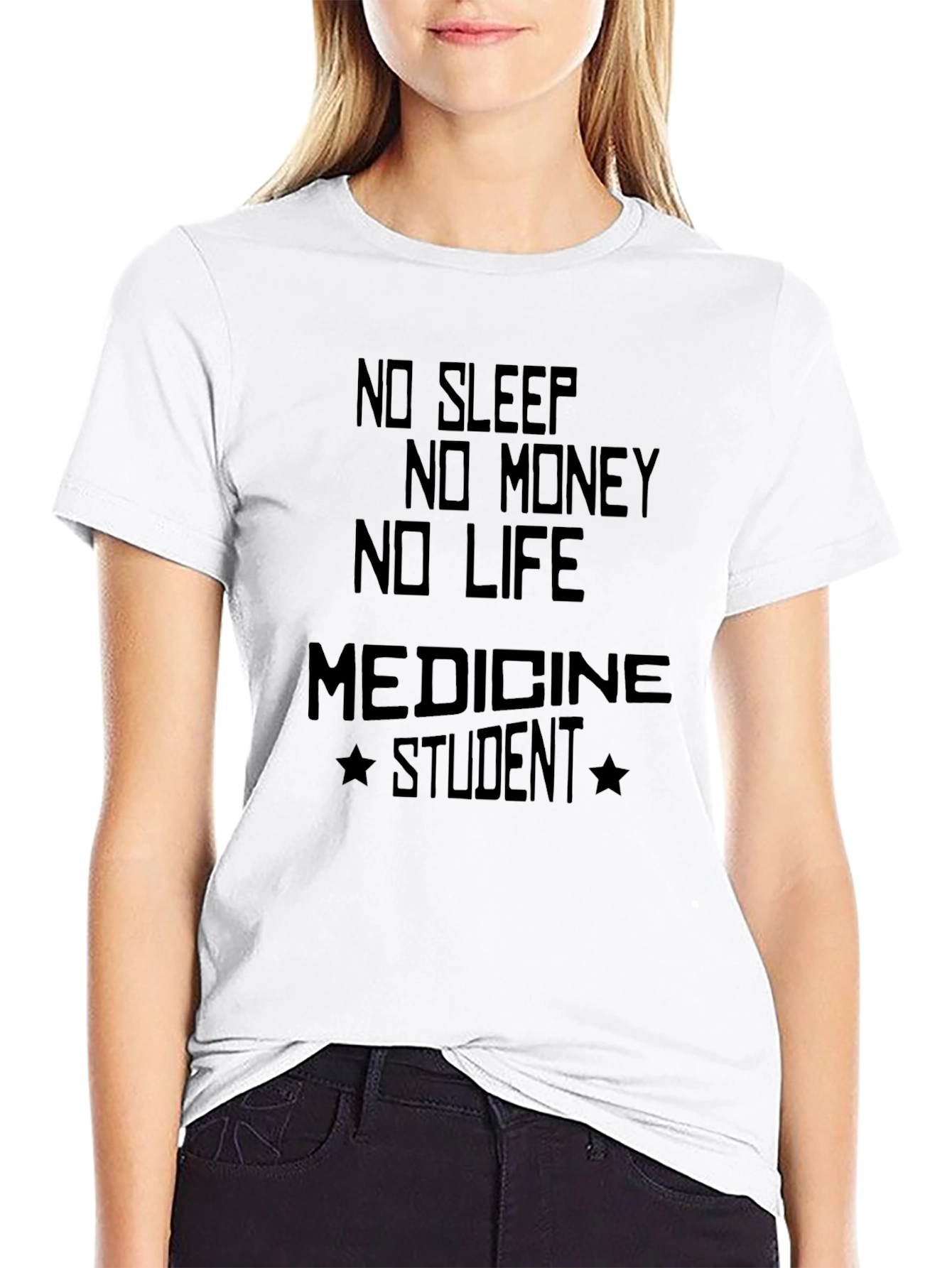 No Sleep Medicine Student Funny Graphic T-Shirt