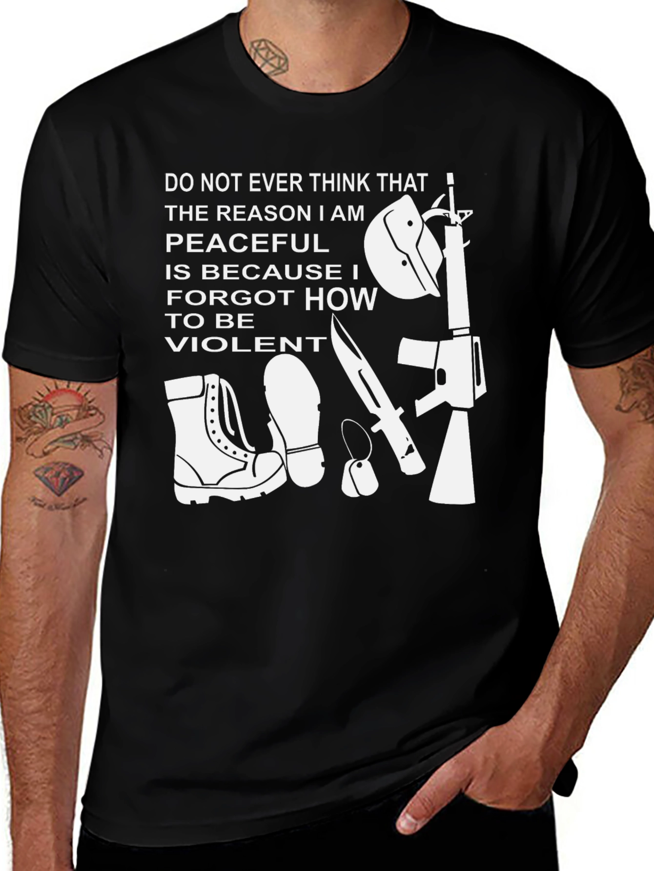 Violent Peaceful Graphic T-Shirt