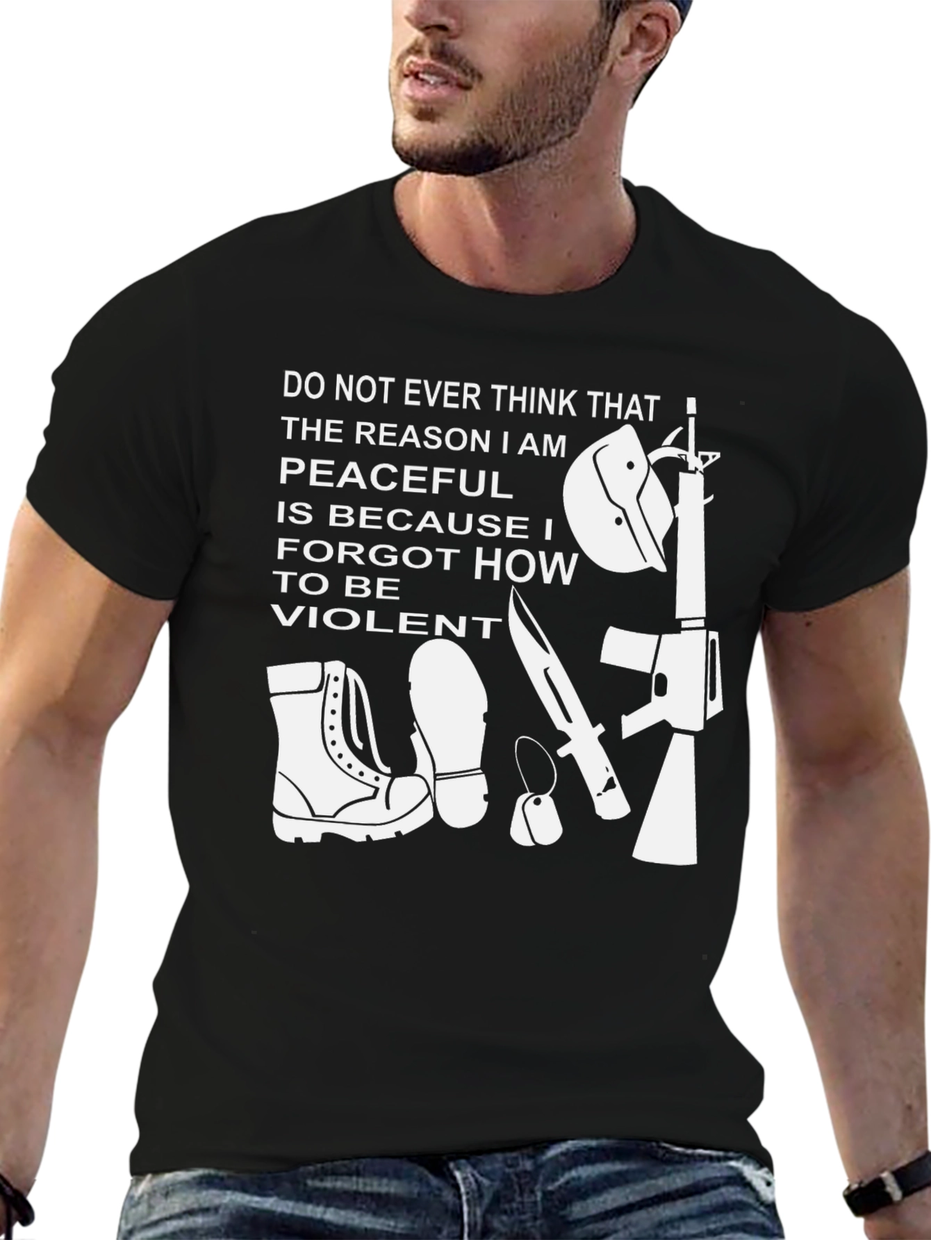 Violent Peaceful Graphic T-Shirt