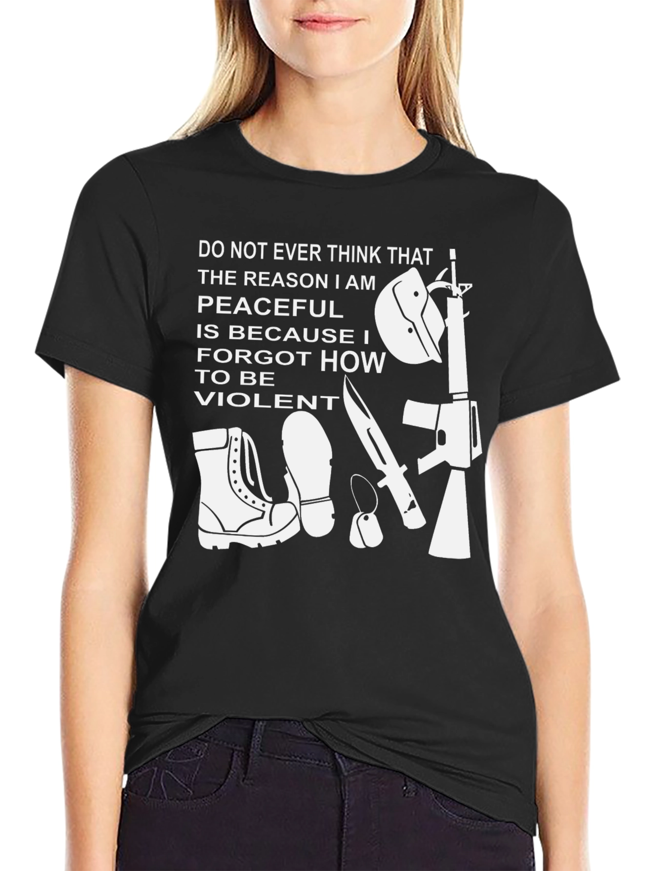 Violent Peaceful Graphic T-Shirt