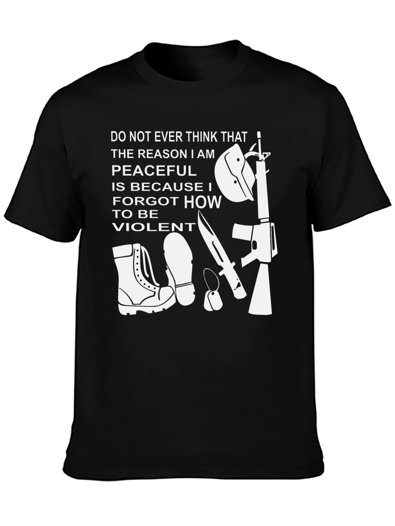 Violent Peaceful Graphic T-Shirt