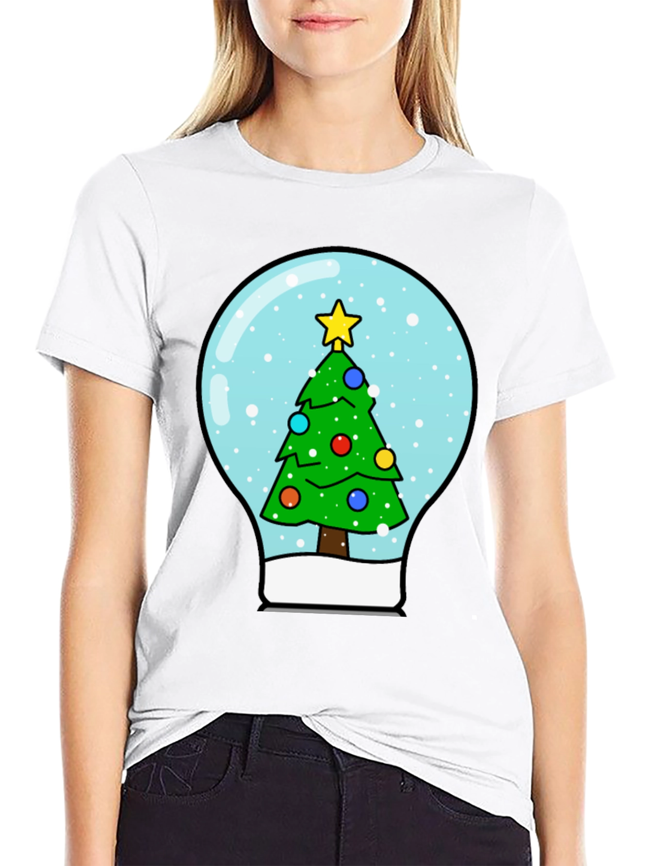 Christmas Tree Snow Globe T-Shirt
