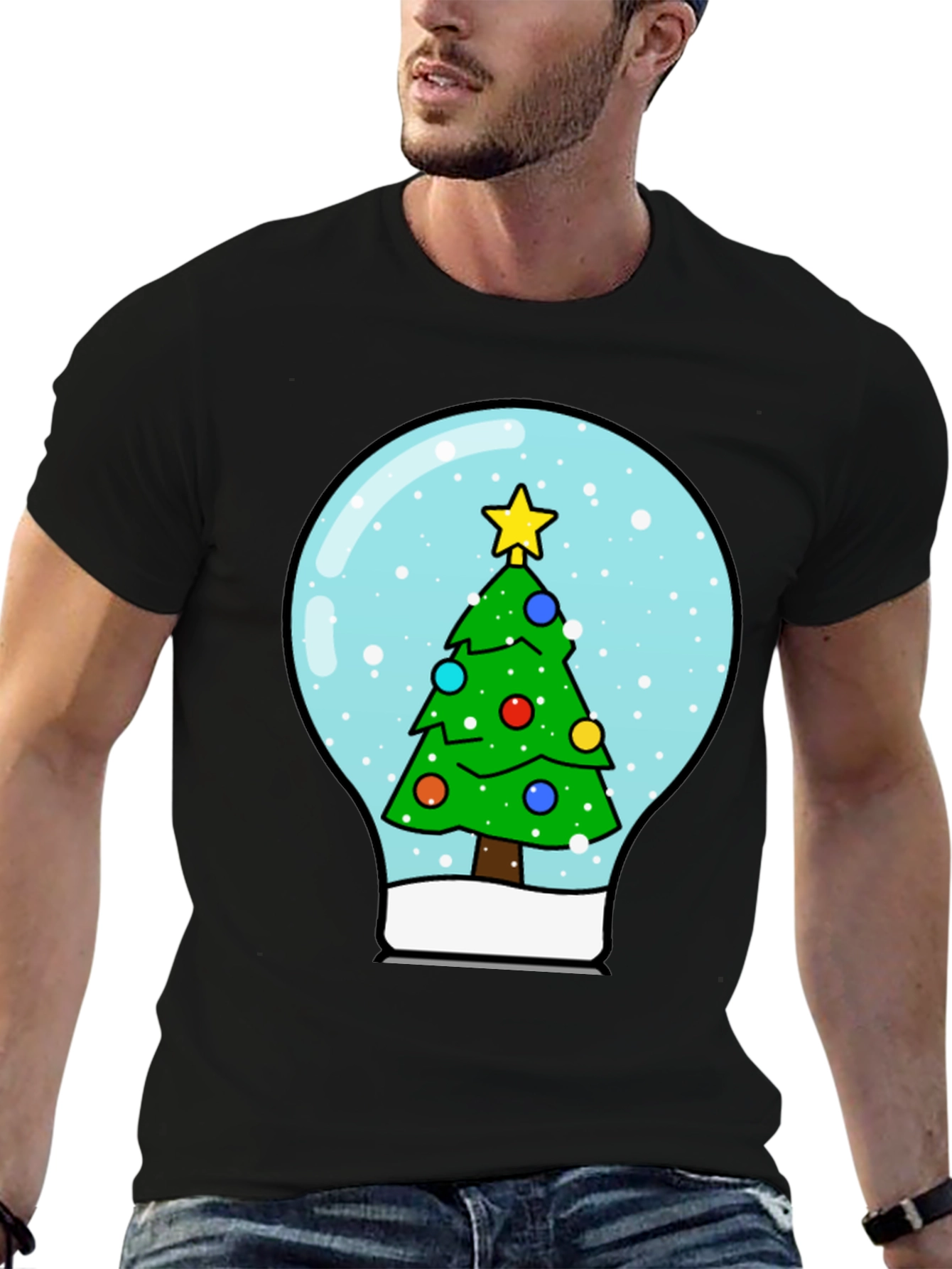 Christmas Tree Snow Globe T-Shirt