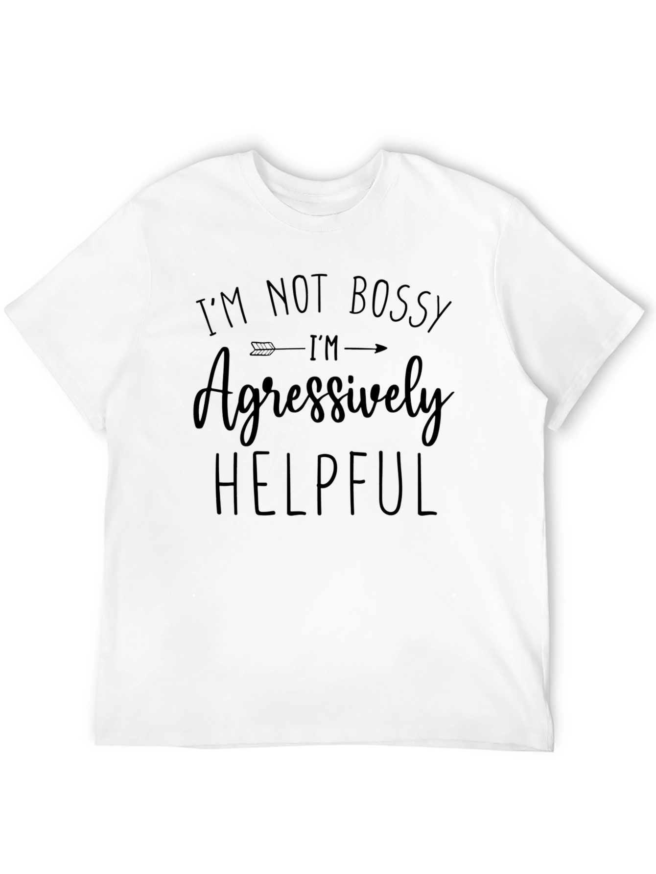 Im Not Bossy Black Graphic Tee