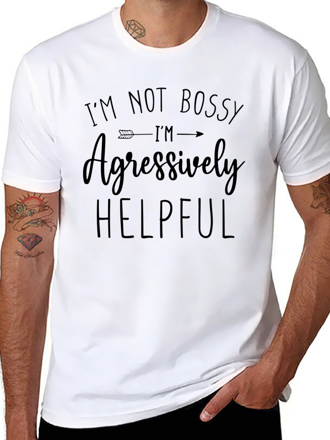 Im Not Bossy Black Graphic Tee