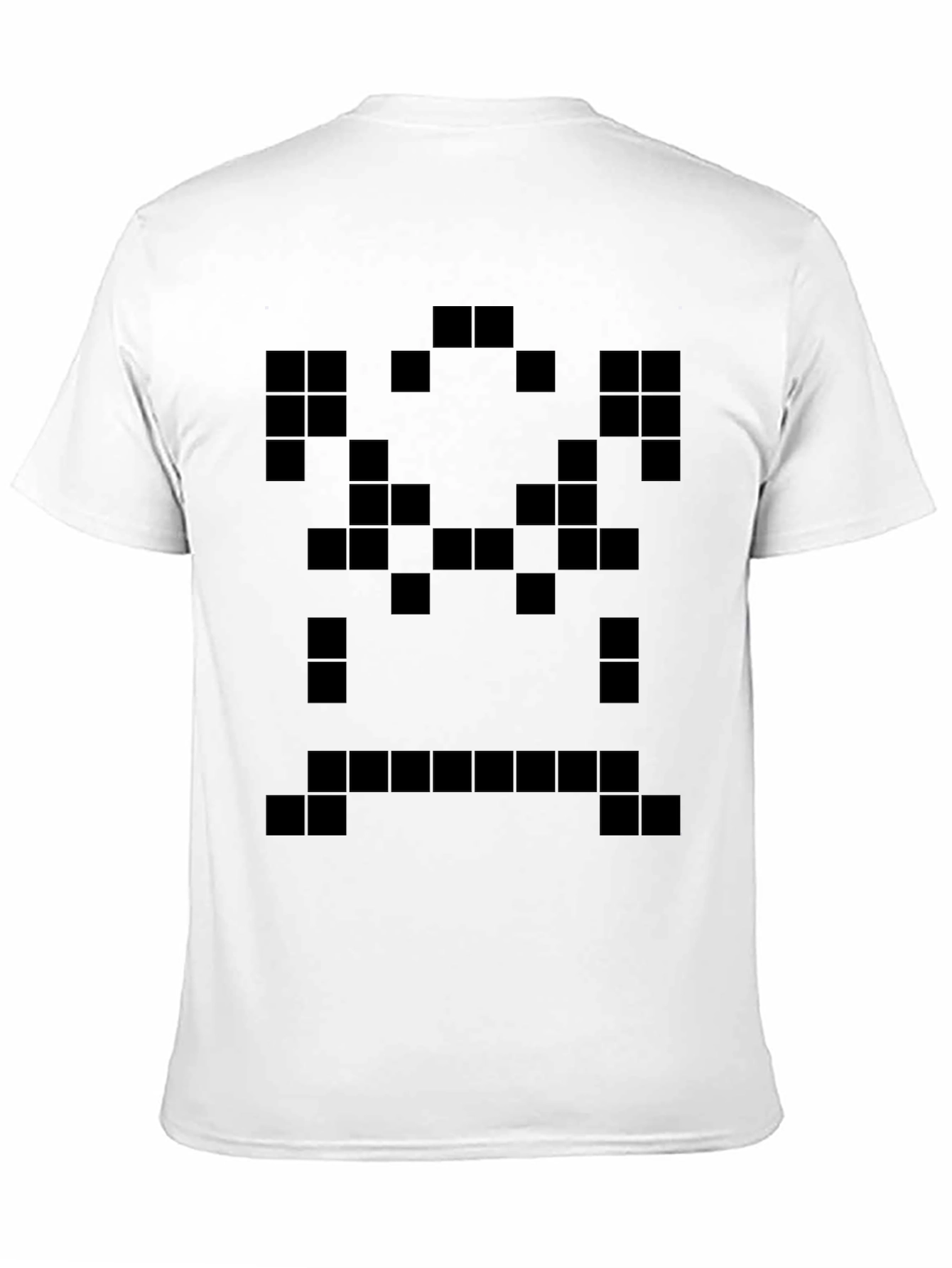 Pixelated Black T-Shirt - Geometric Graphic Tee