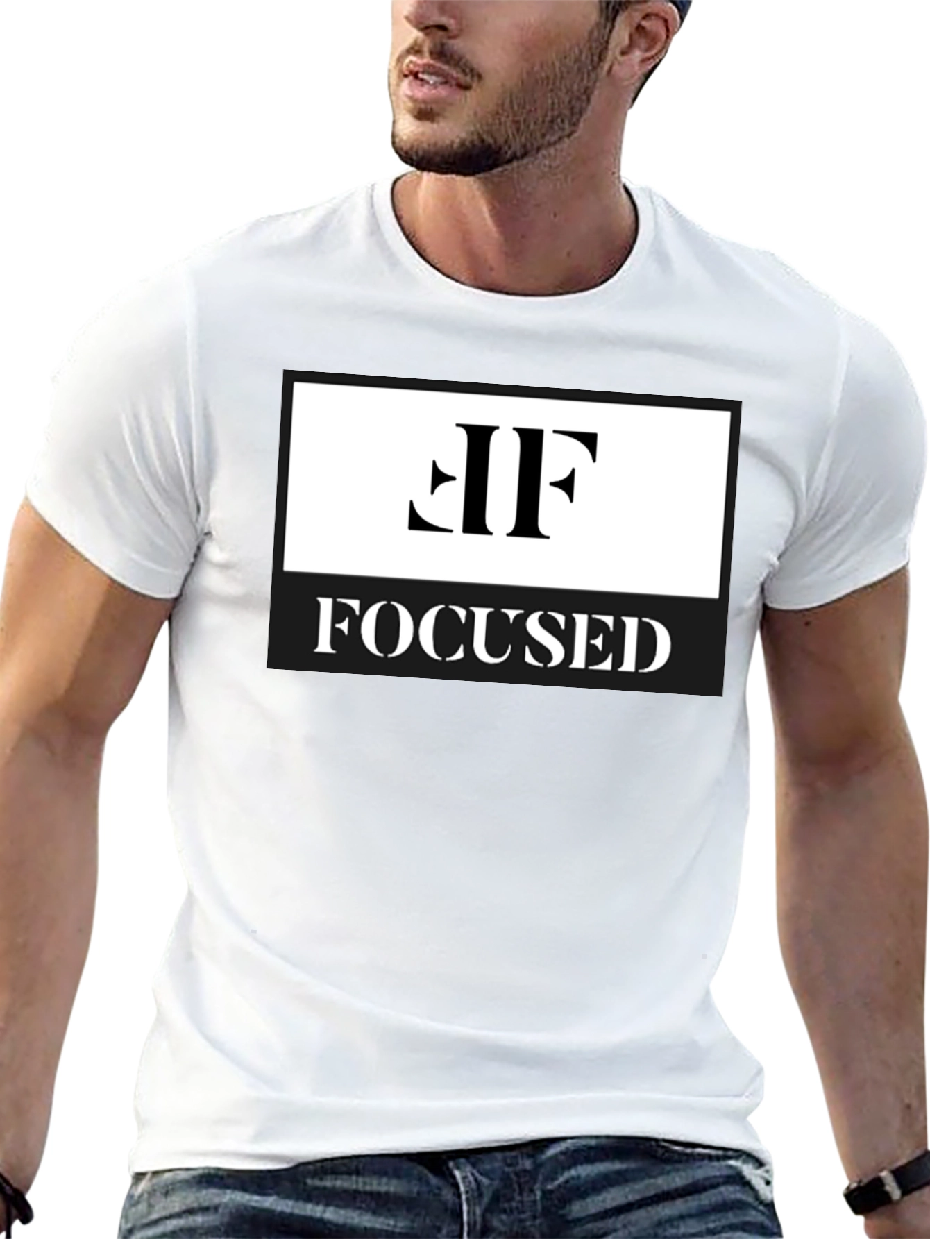 Focused Graphic T-Shirt - Stylish & Motivating Design