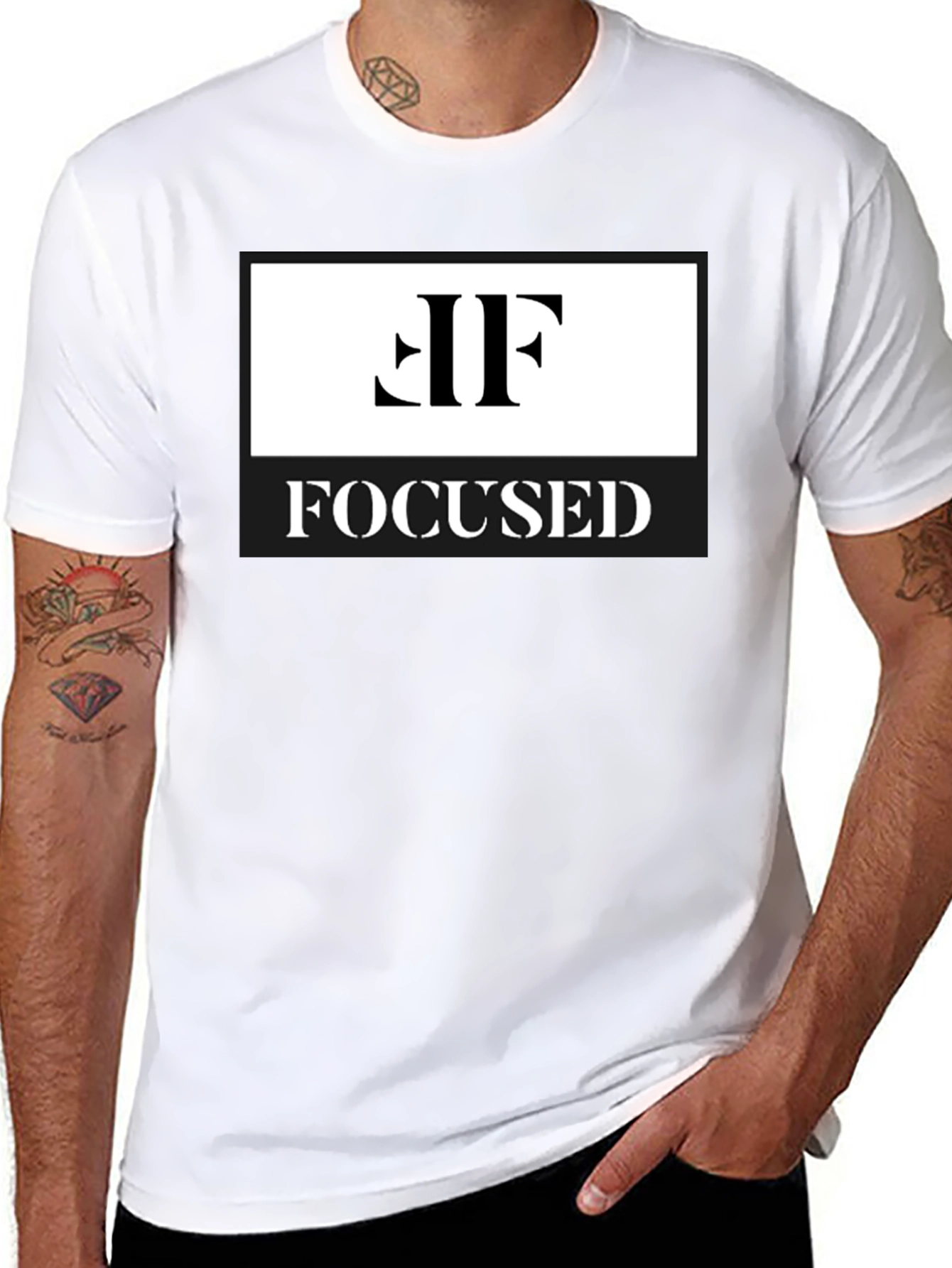 Focused Graphic T-Shirt - Stylish & Motivating Design