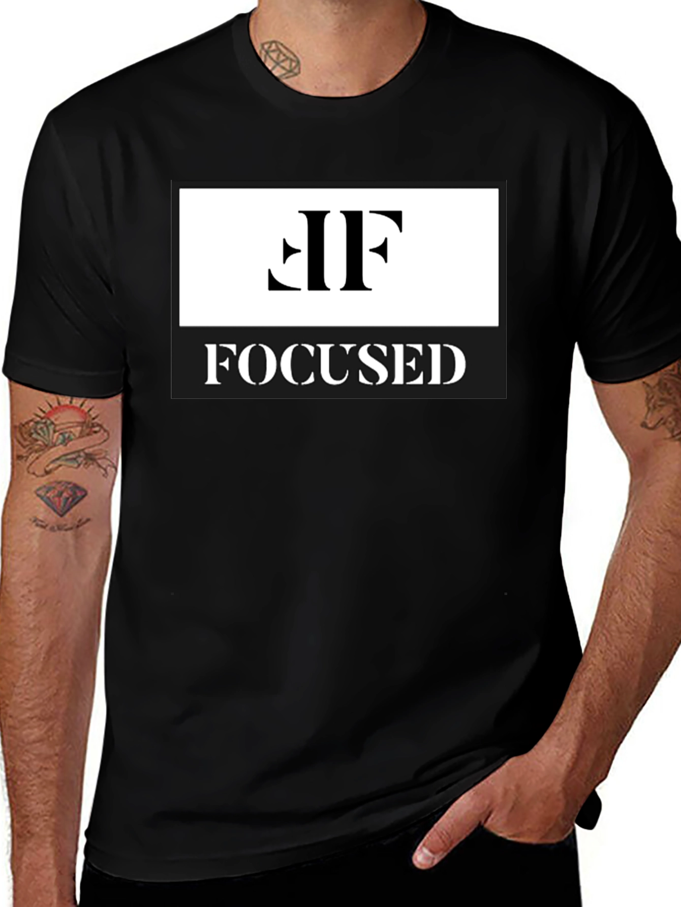 Focused Graphic T-Shirt - Stylish & Motivating Design
