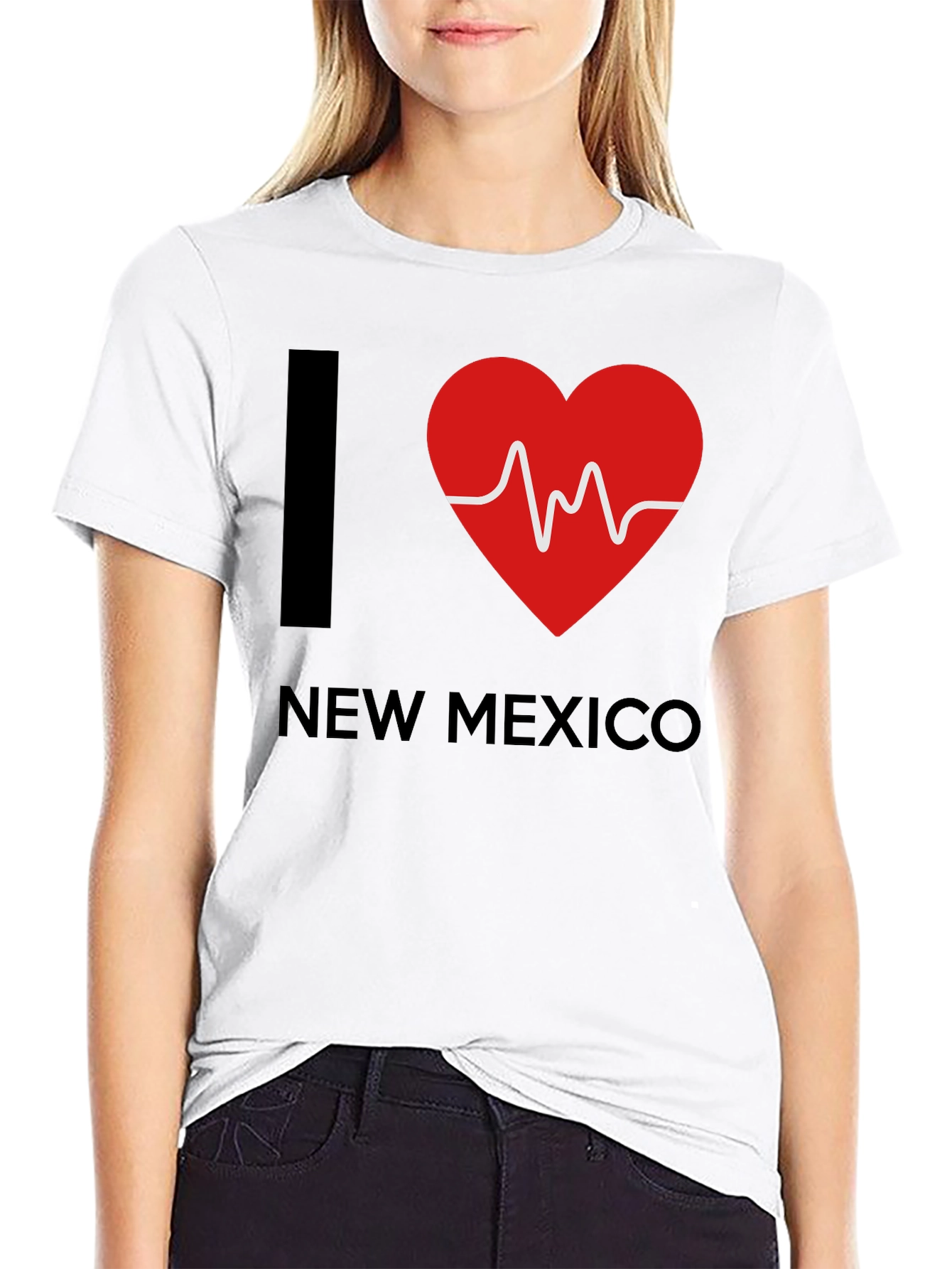 I Heart New Mexico T-Shirt - Black Cotton Tee