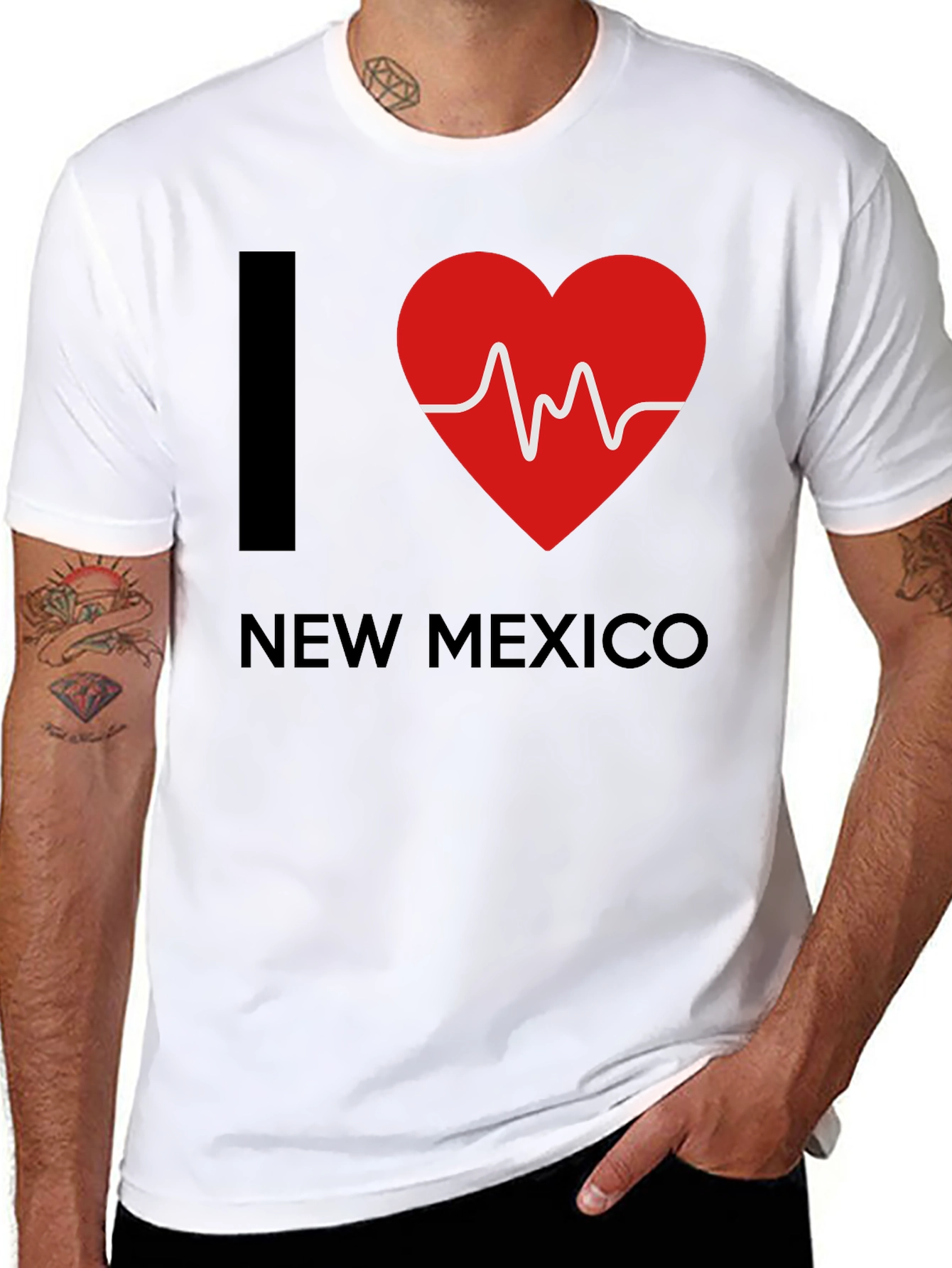 I Heart New Mexico T-Shirt - Black Cotton Tee