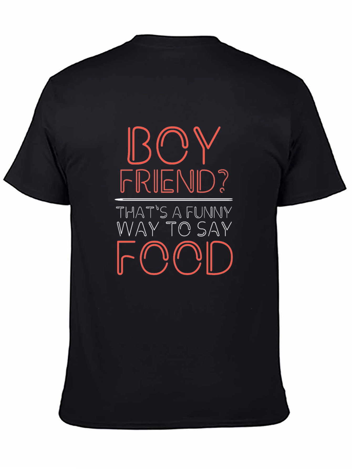 Boyfriend? Funny Way to Say Food - Novelty T-Shirt
