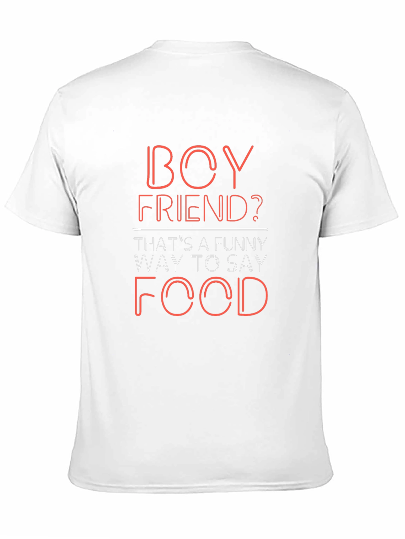 Boyfriend? Funny Way to Say Food - Novelty T-Shirt