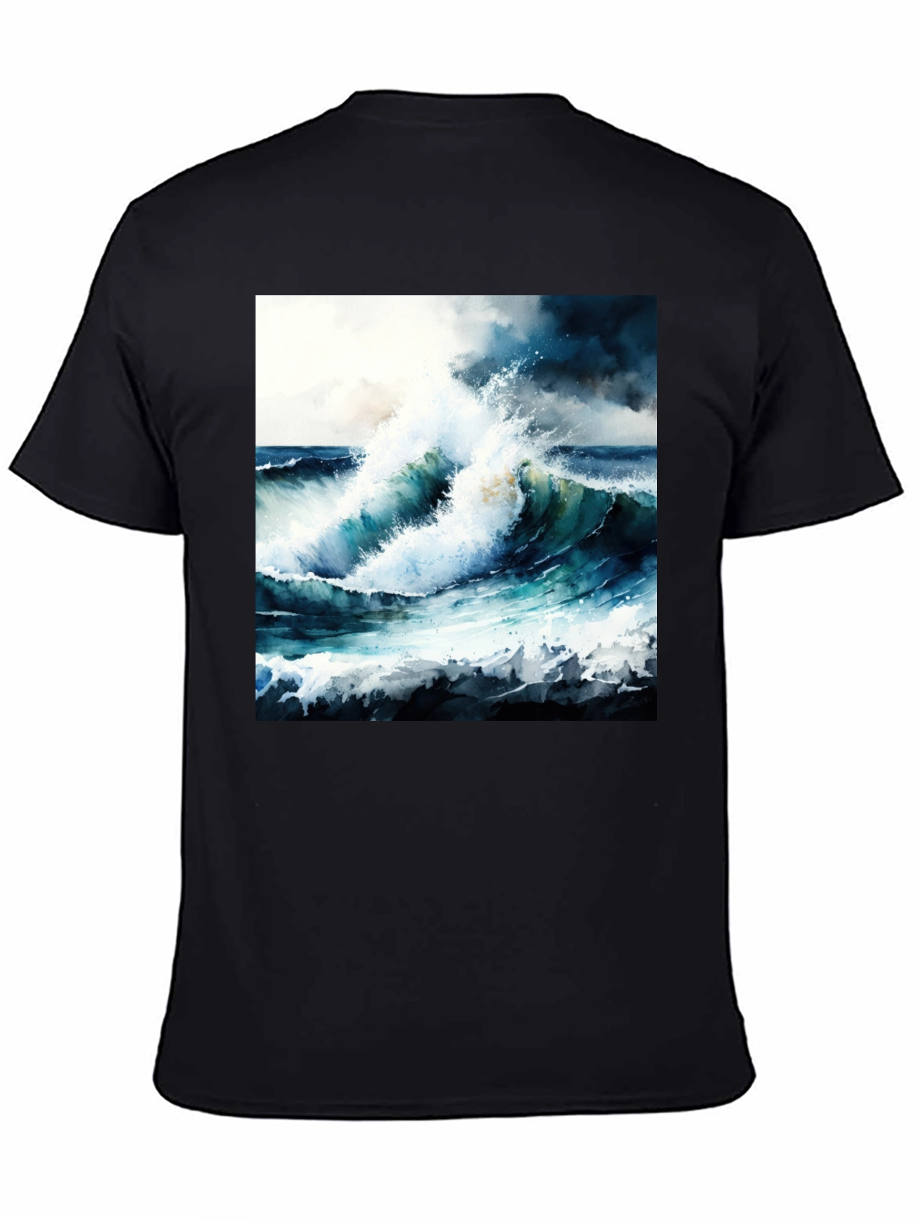 Ocean Wave Art Tee - Coastal Style Shirt