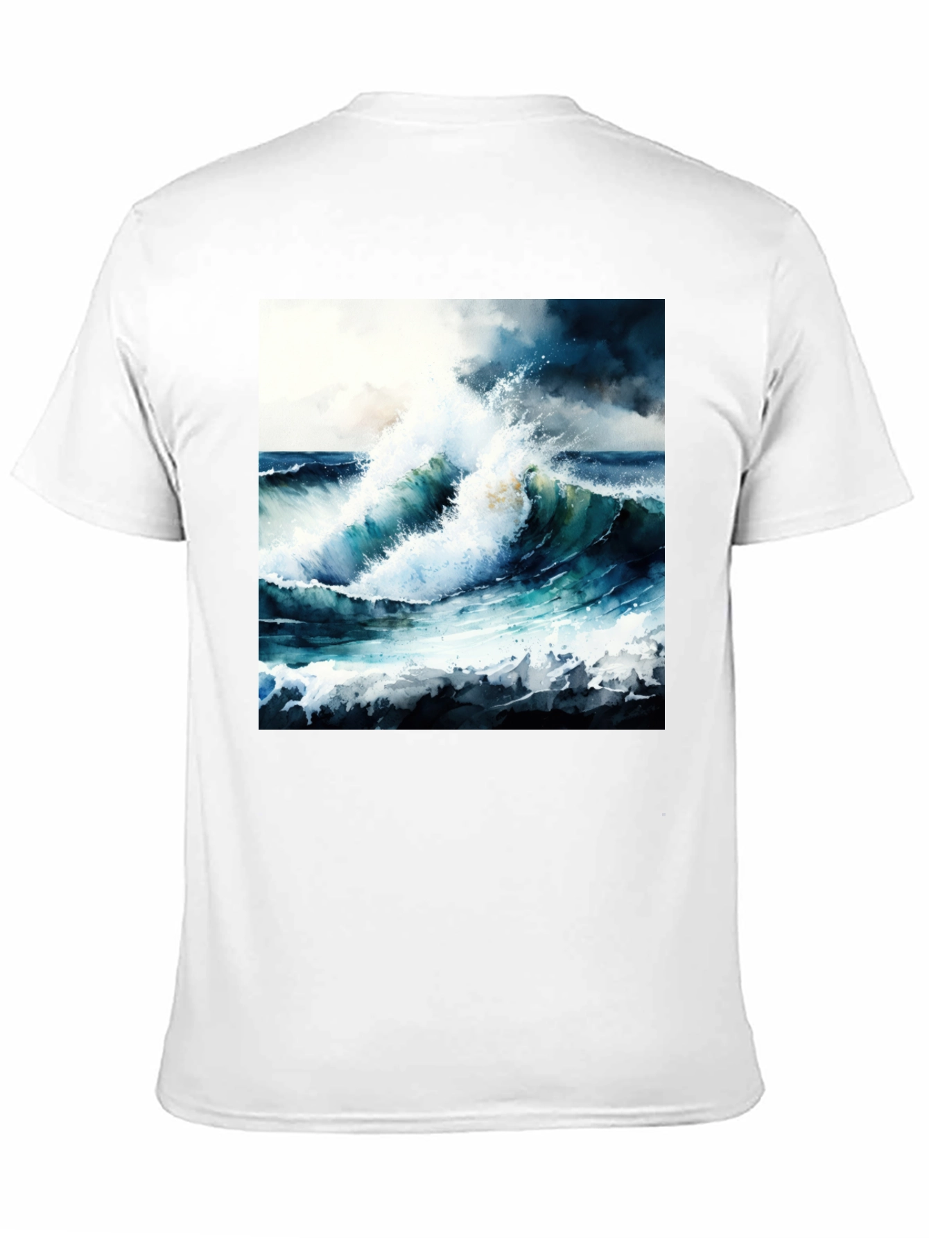Ocean Wave Art Tee - Coastal Style Shirt