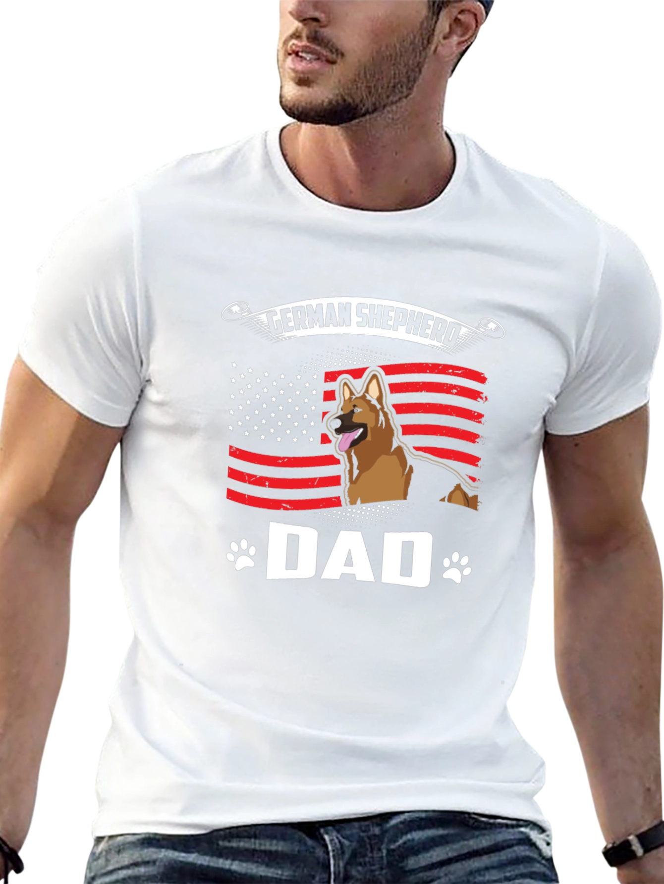 German Shepherd Dad T-Shirt