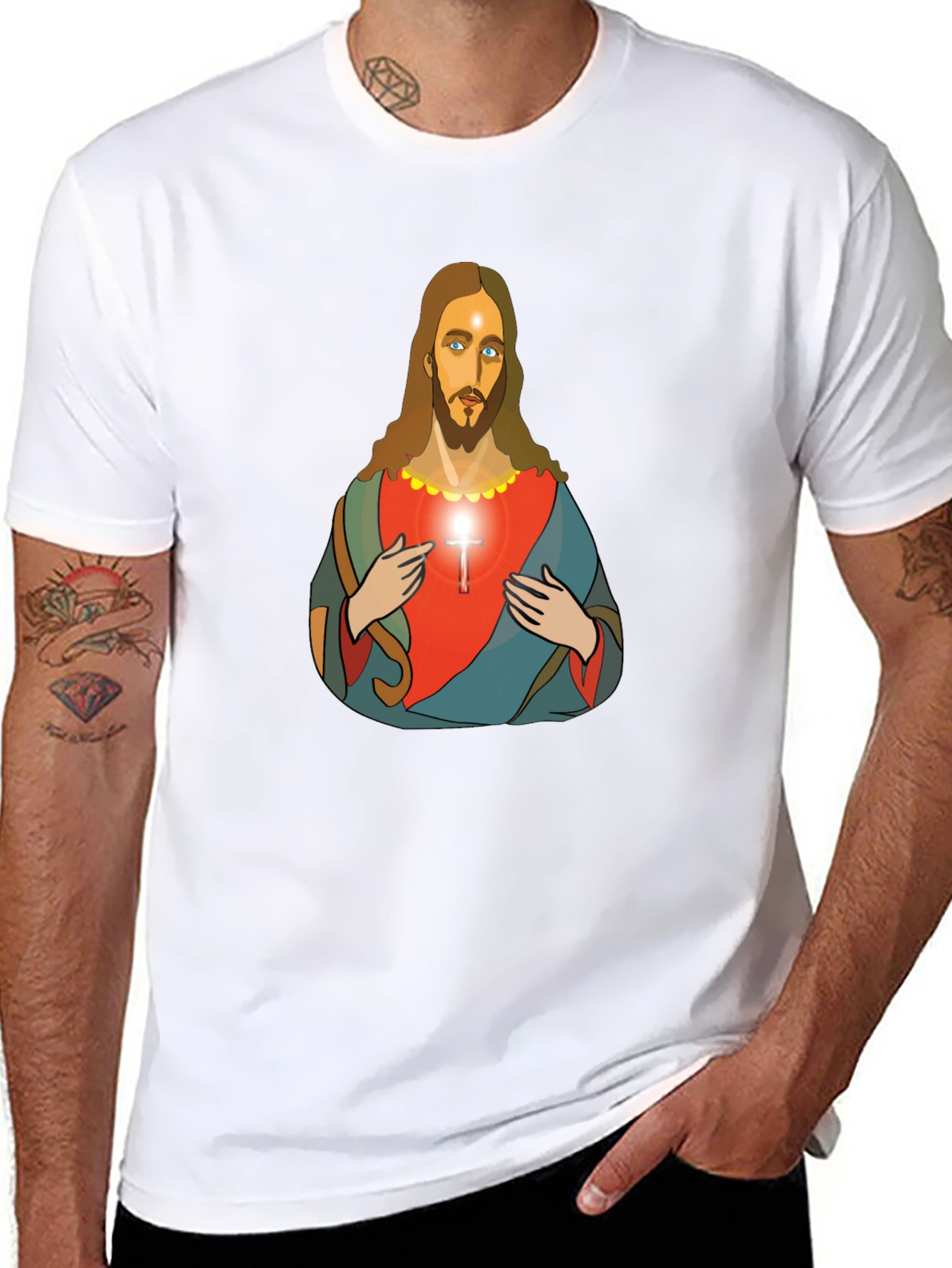 Jesus Graphic T-Shirt - Black