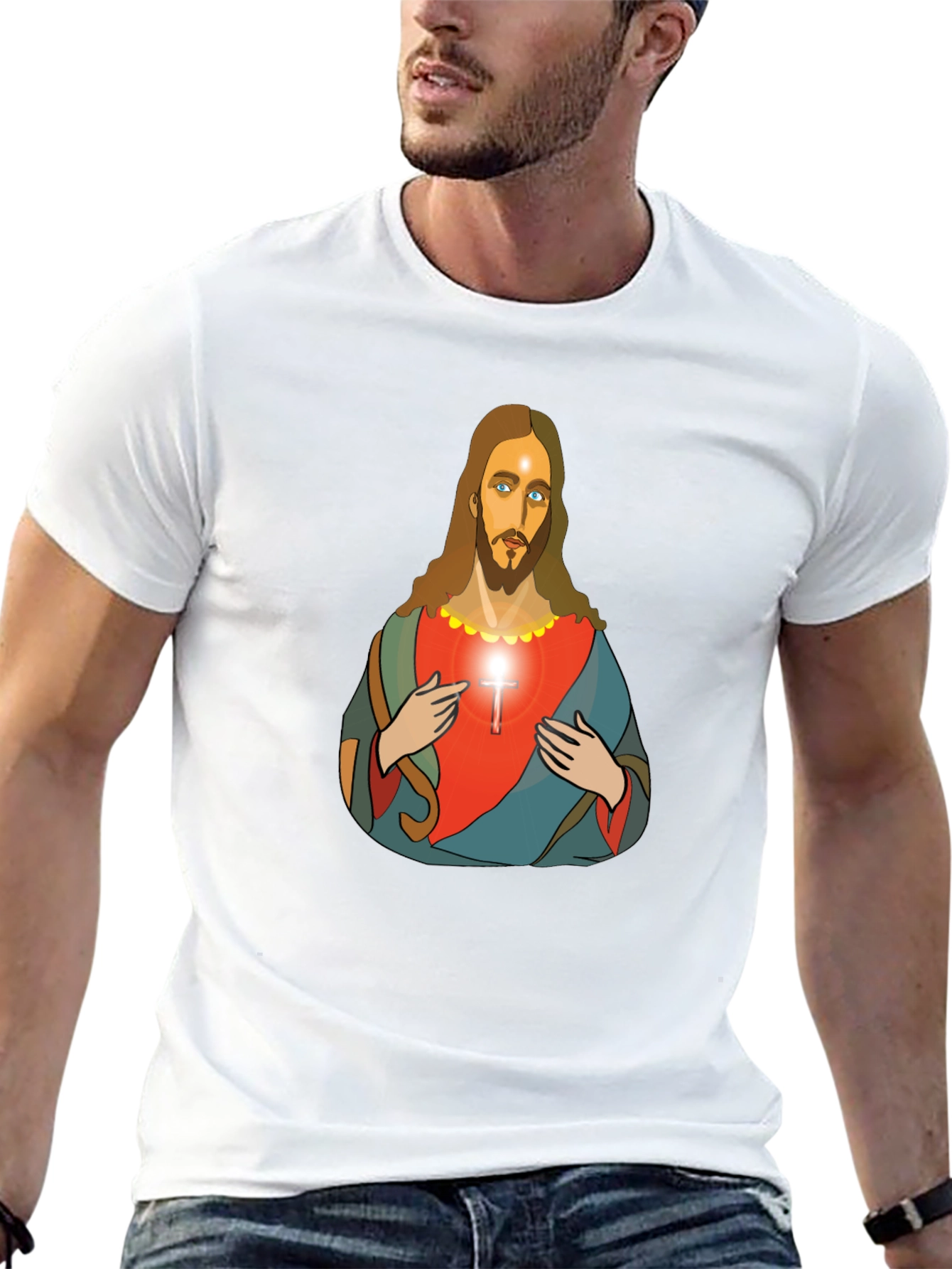 Jesus Graphic T-Shirt - Black