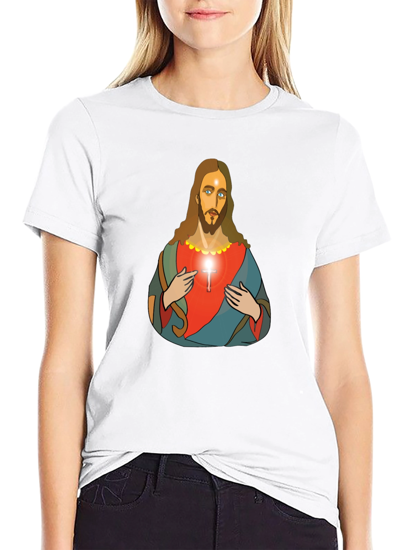 Jesus Graphic T-Shirt - Black