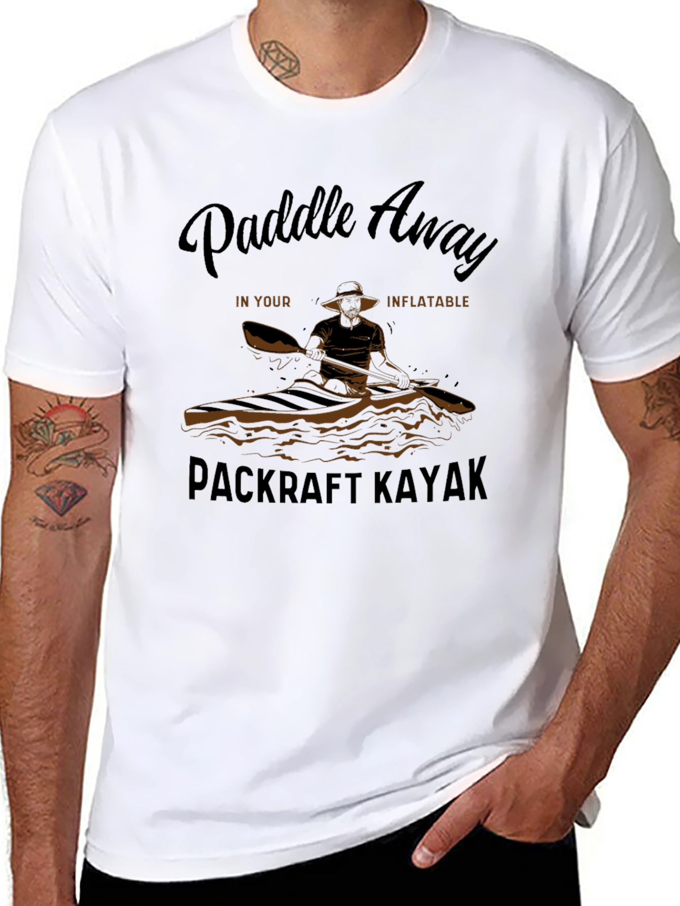 Paddle Away Packraft Kayak T-Shirt