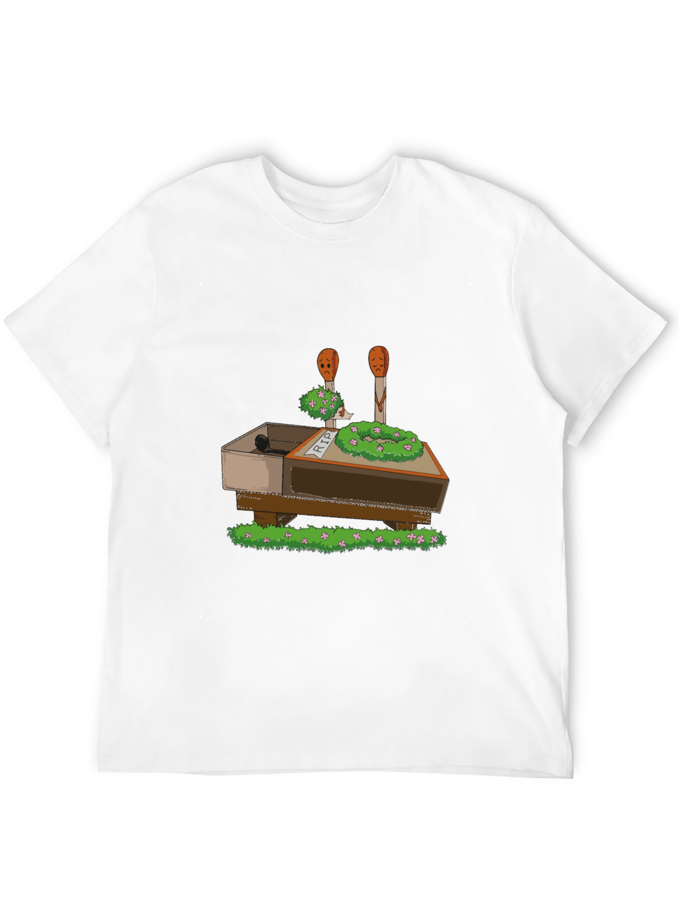 RIP Funny Matchsticks T-Shirt - Black Cotton Tee