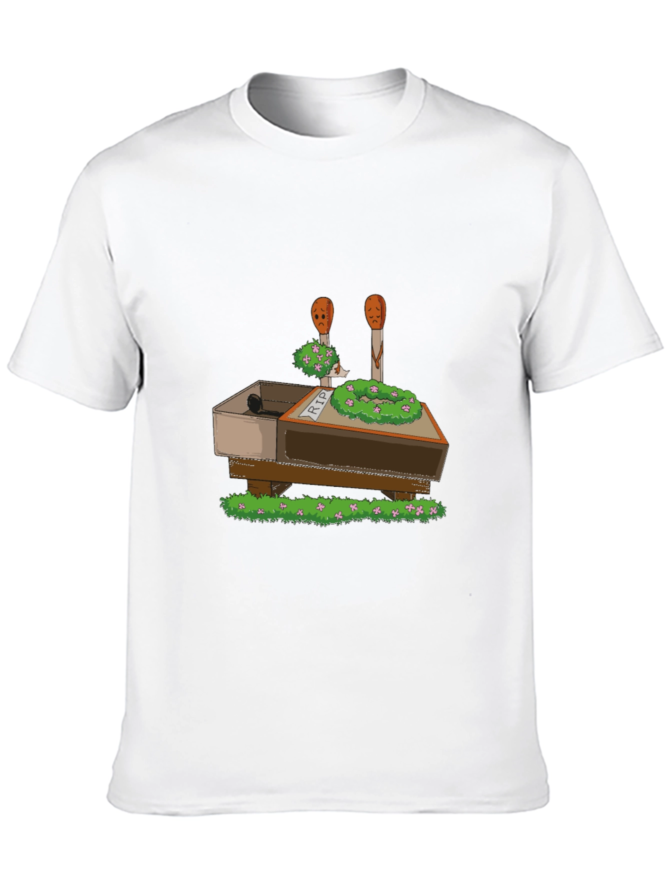 RIP Funny Matchsticks T-Shirt - Black Cotton Tee