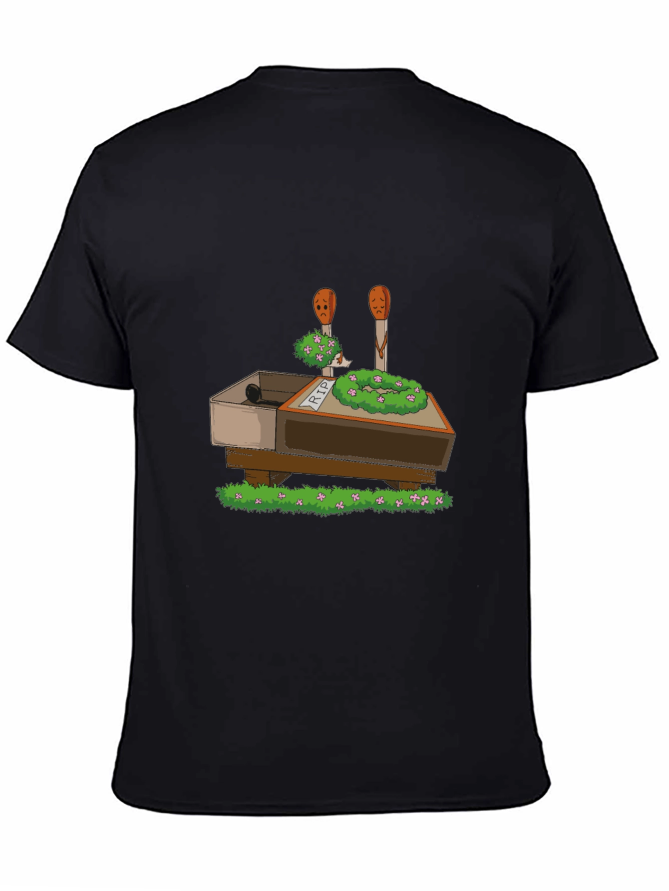 RIP Funny Matchsticks T-Shirt - Black Cotton Tee