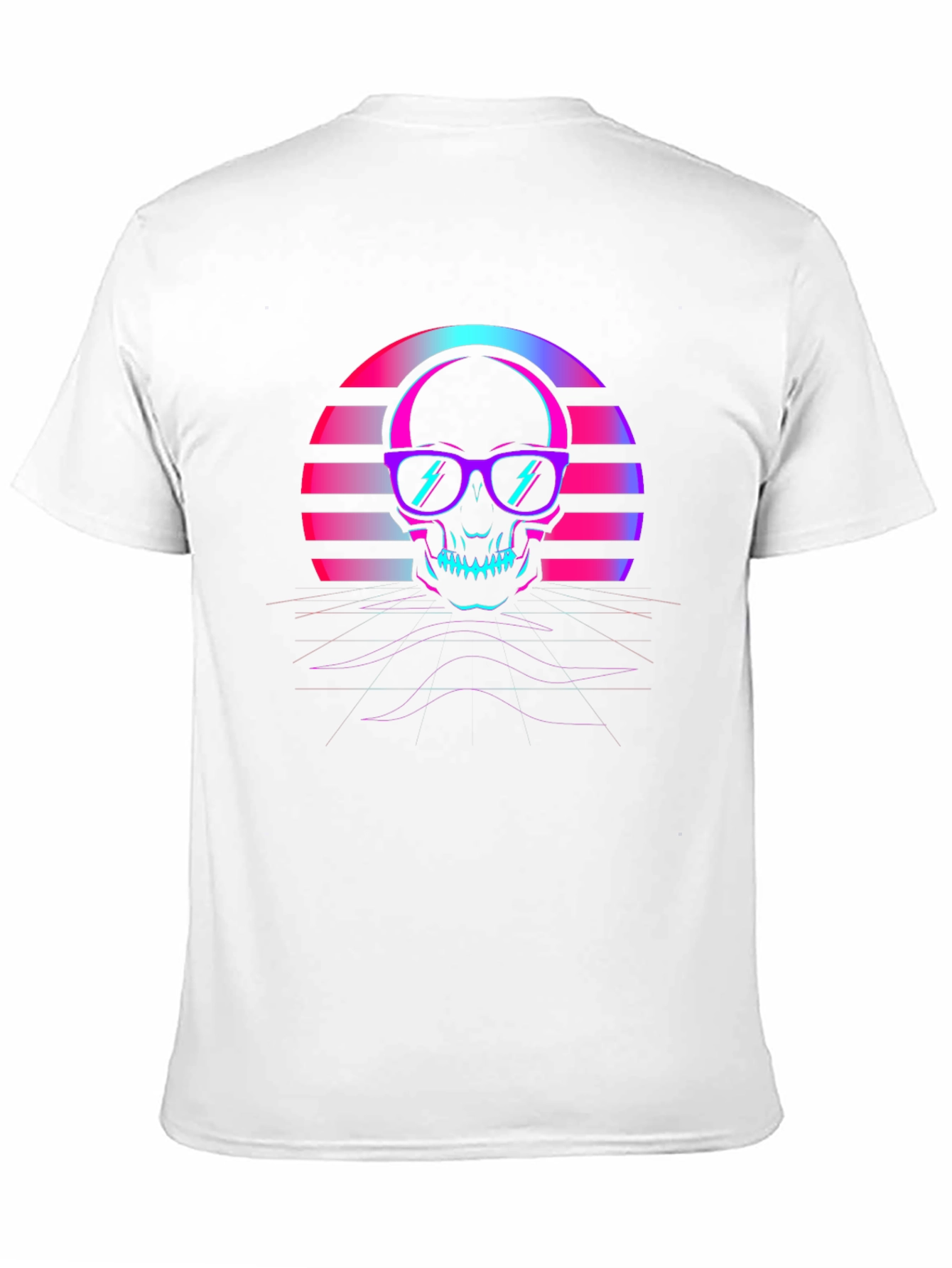 Retro Skull T-Shirt - 80s Style Graphic Tee