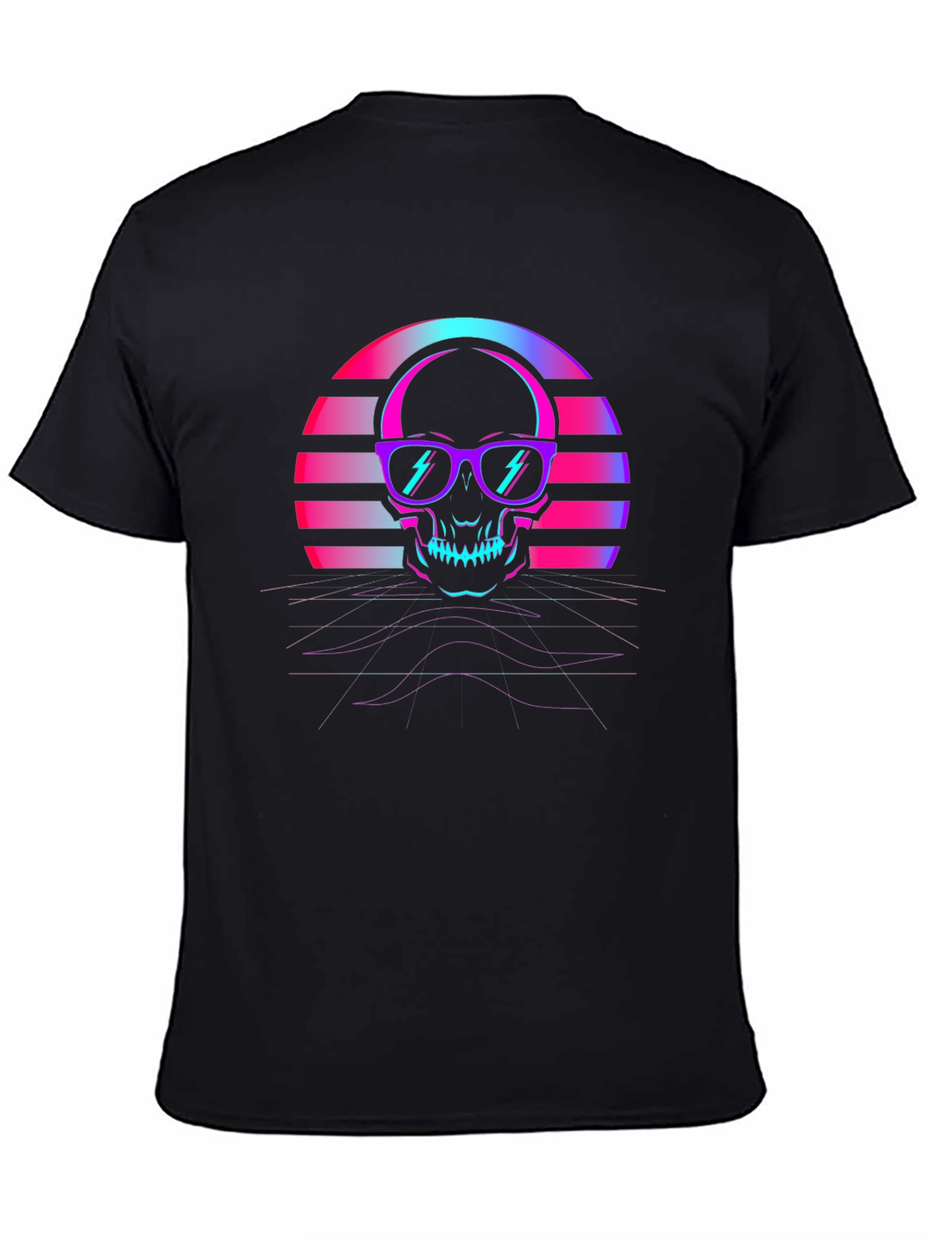 Retro Skull T-Shirt - 80s Style Graphic Tee