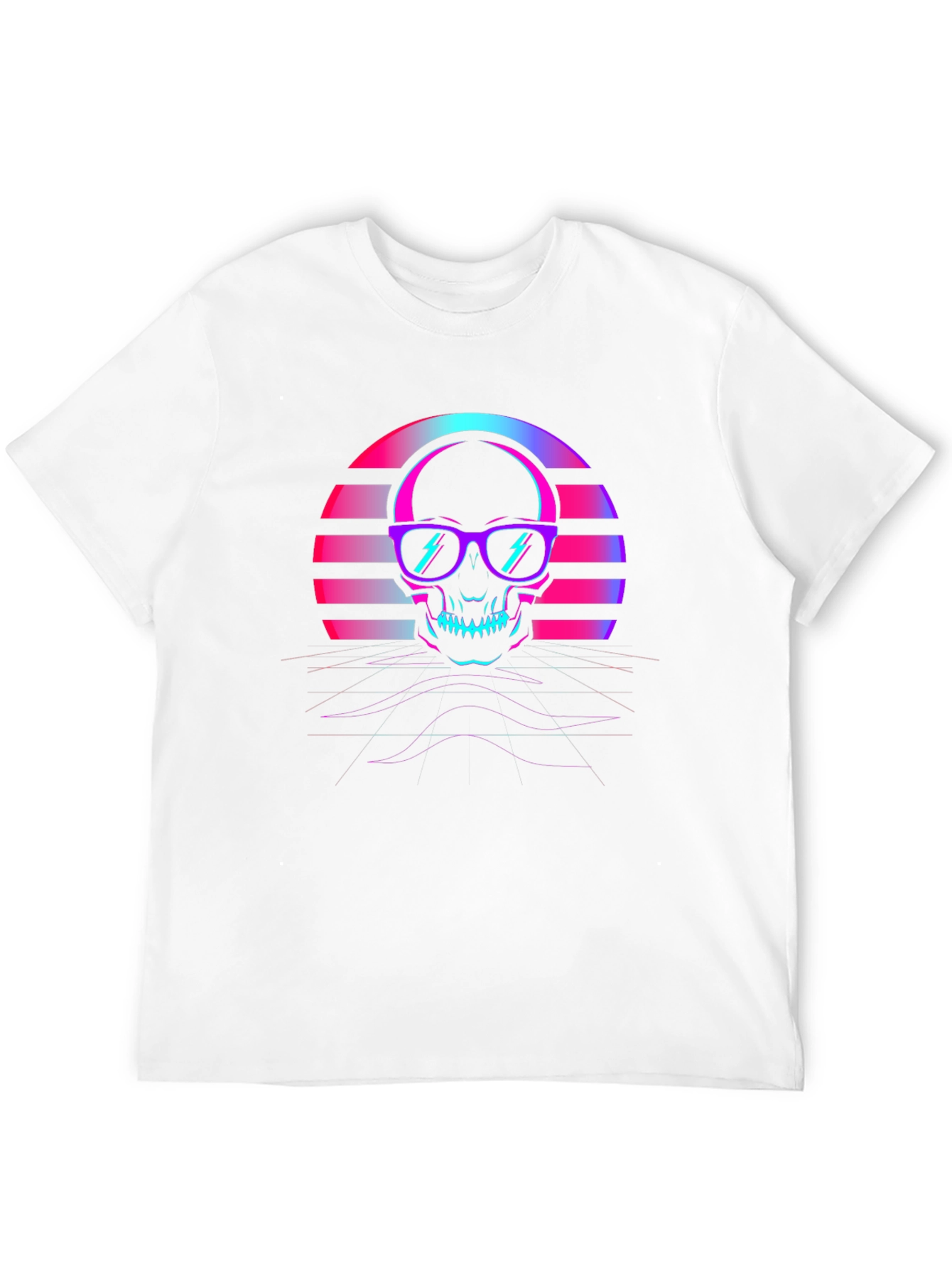 Retro Skull T-Shirt - 80s Style Graphic Tee