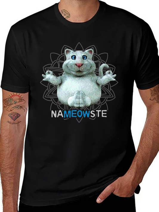 Namaste Cat T-Shirt - Funny Yoga Tee