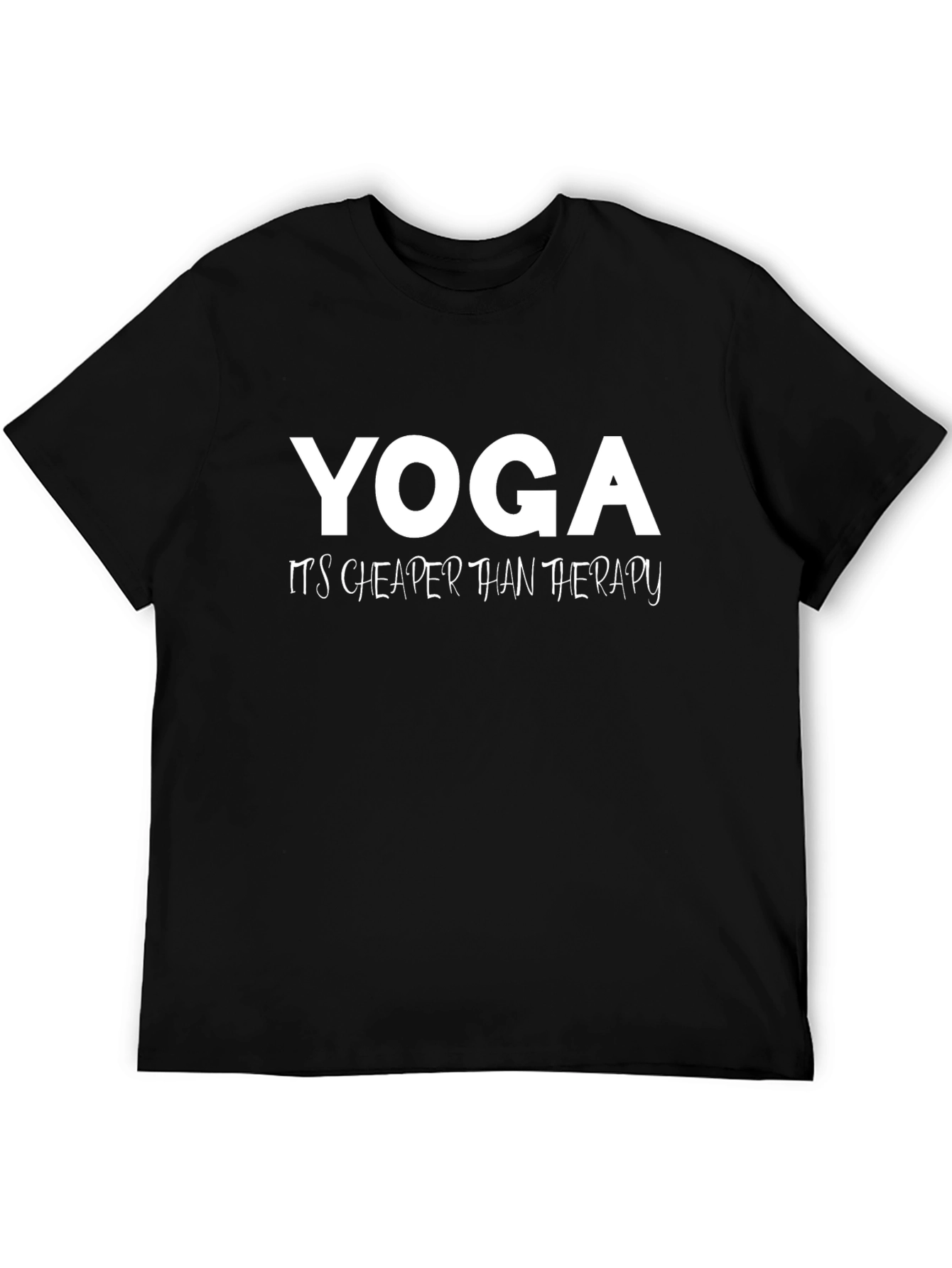 Yoga Cheaper Than Therapy Graphic T-Shirt