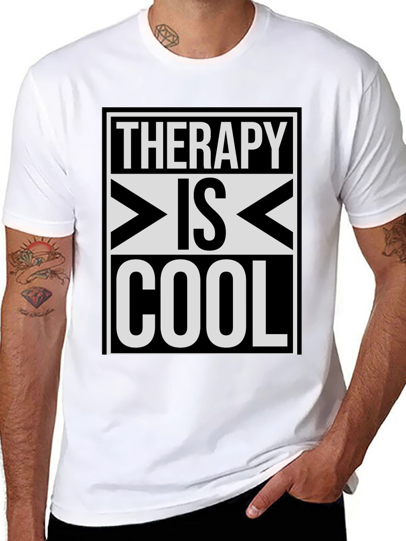 Therapy Is Cool Graphic T-Shirt