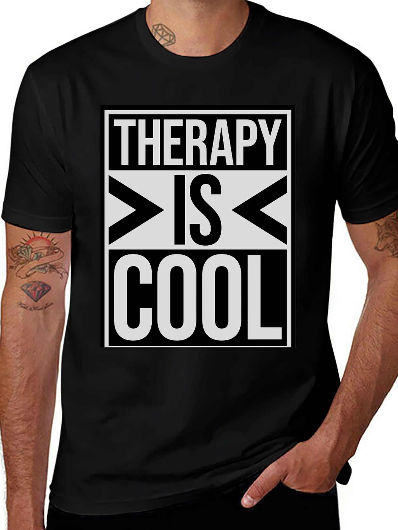 Therapy Is Cool Graphic T-Shirt
