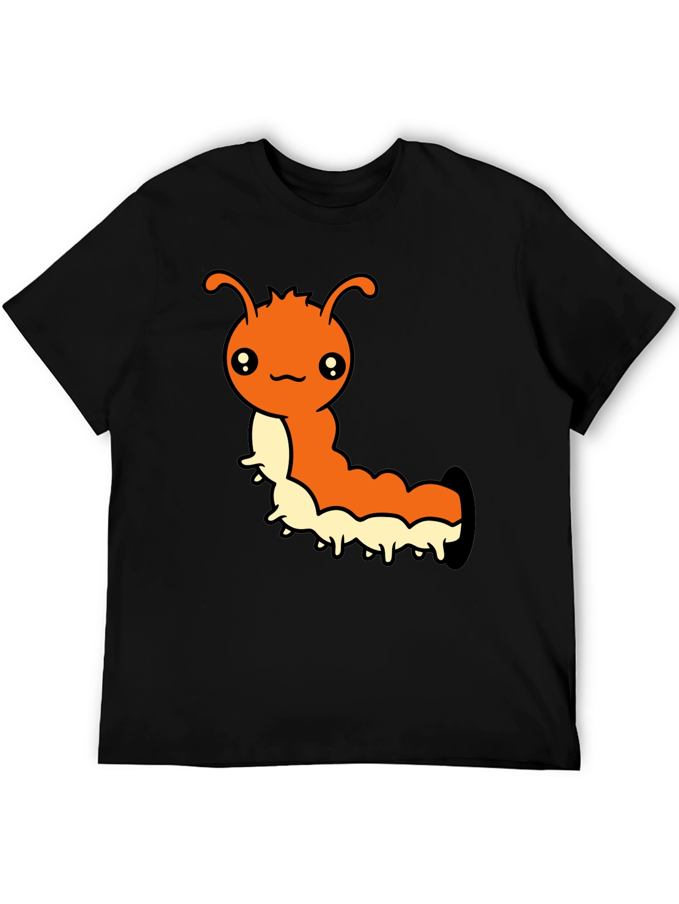 Cute Cartoon Caterpillar Graphic T-Shirt