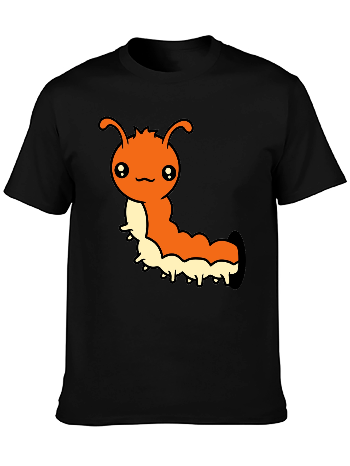 Cute Cartoon Caterpillar Graphic T-Shirt