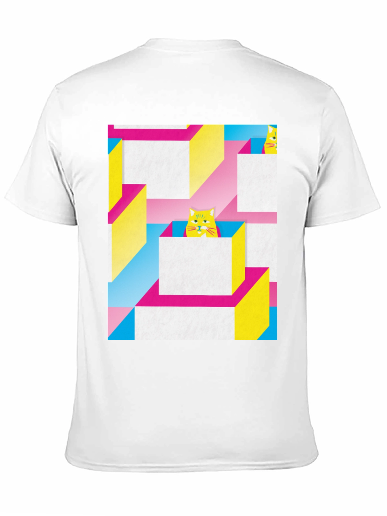 Geometric Cat T-Shirt
