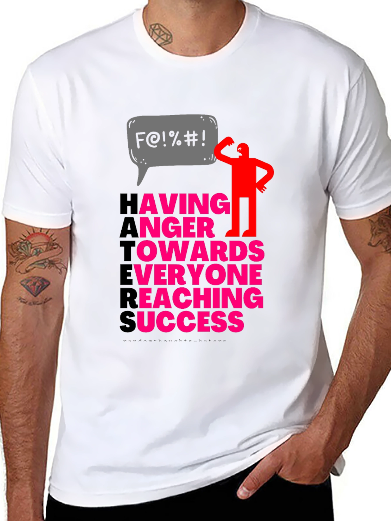 Haters Anger Success Graphic Tee