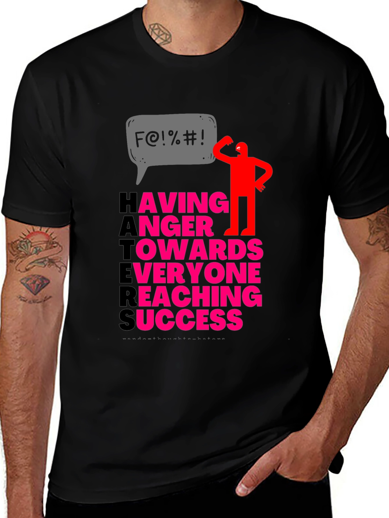 Haters Anger Success Graphic Tee
