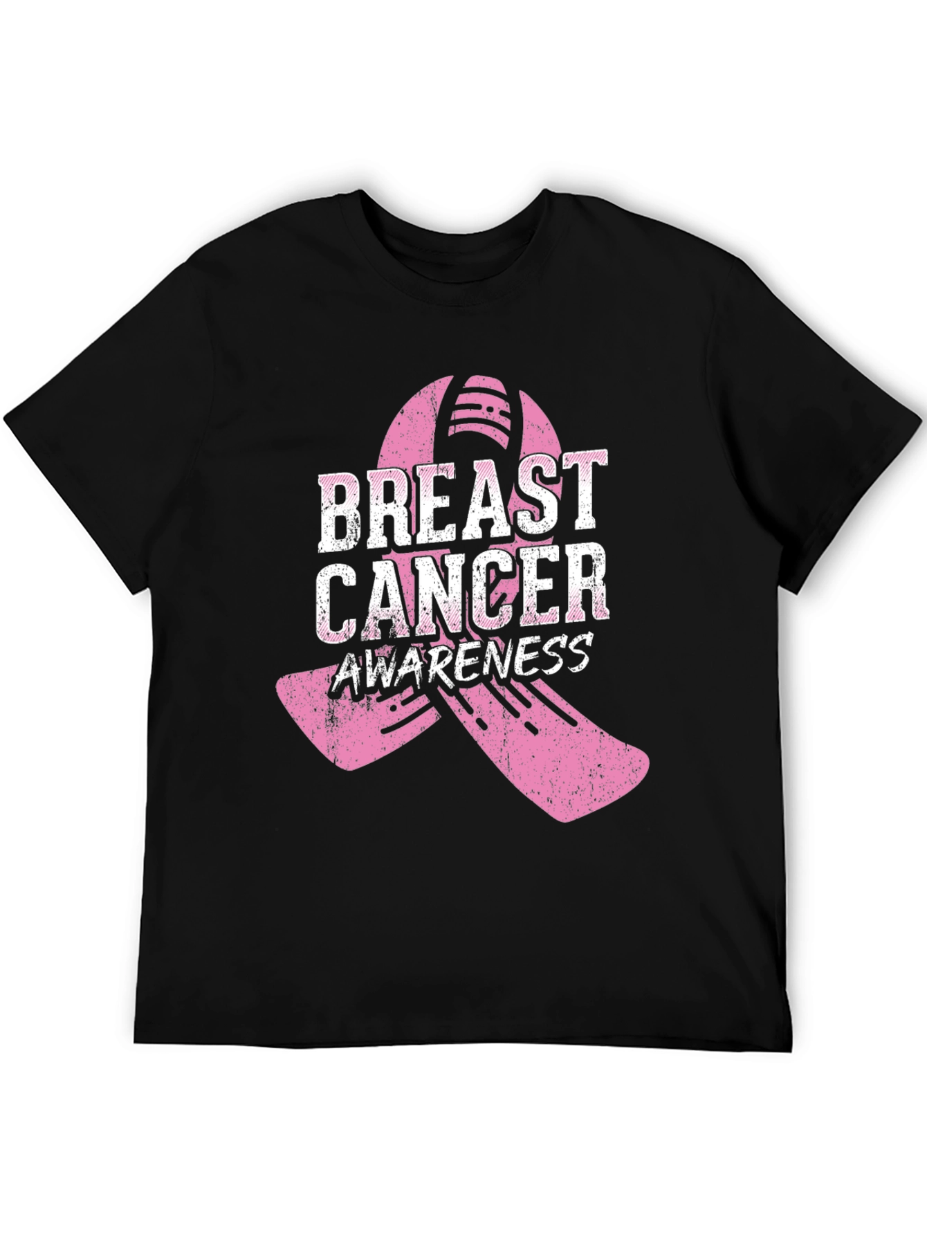 Breast Cancer Awareness Ribbon Graphic Tee